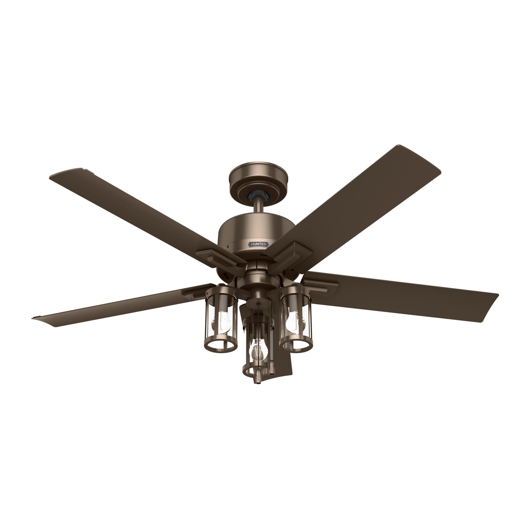 Lawndale 52 Inch Ceiling Fan with Light Kit by Hunter Fan