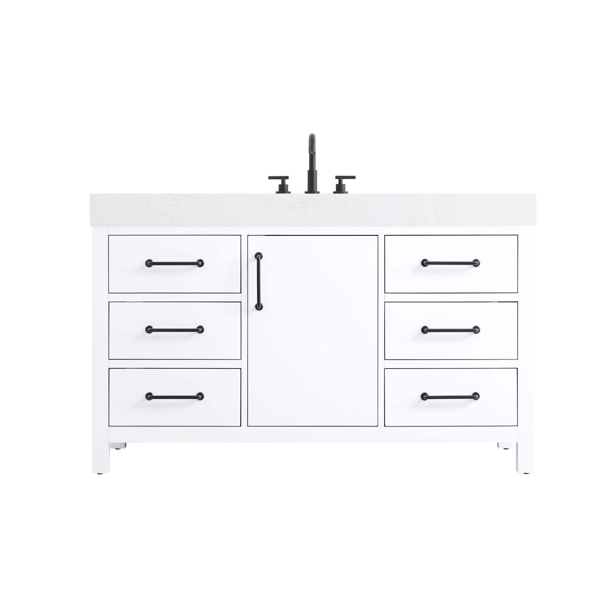 Shown in White finish