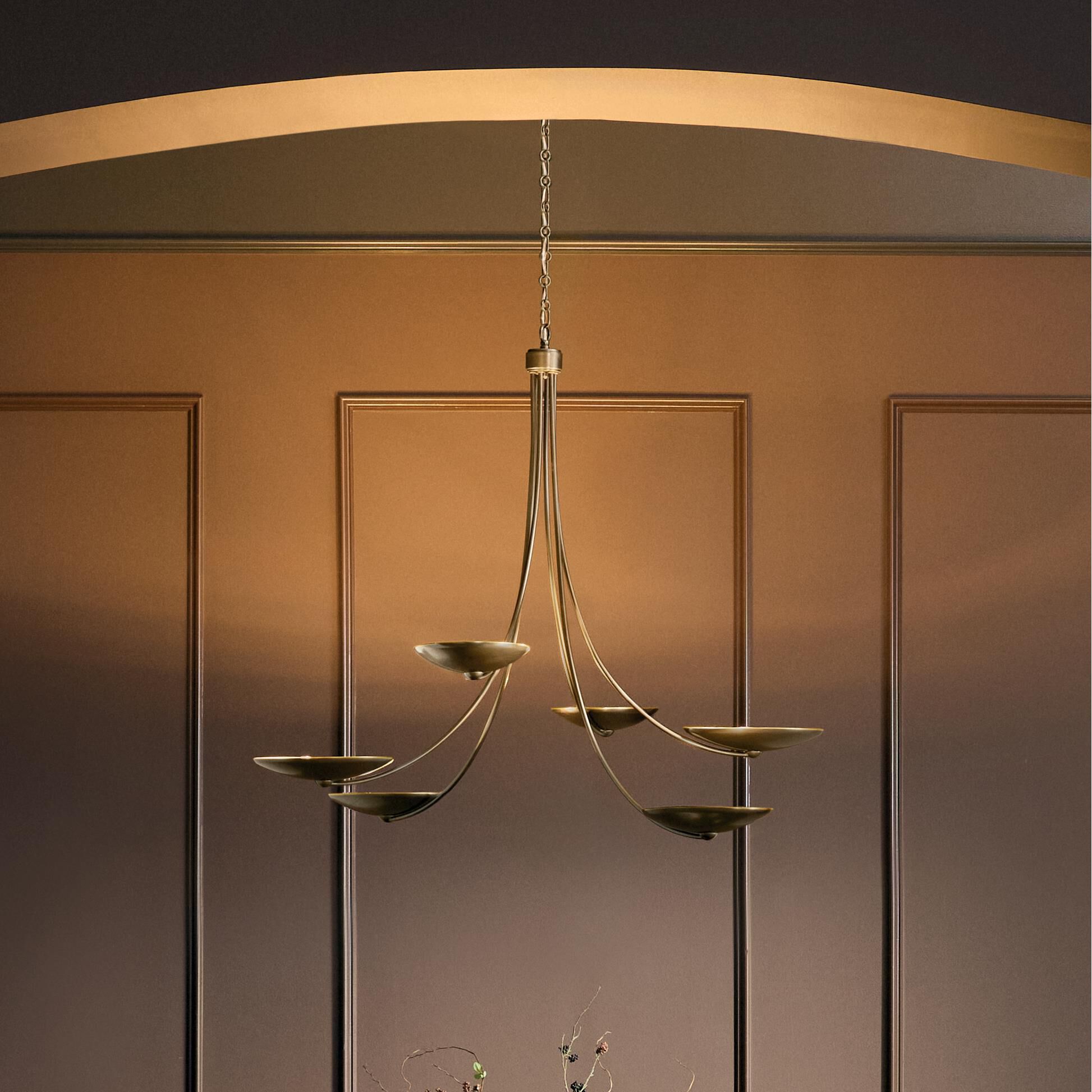 Shown in Lacquered Brass finish and Lacquered Brass and Lacquered Bronze shade