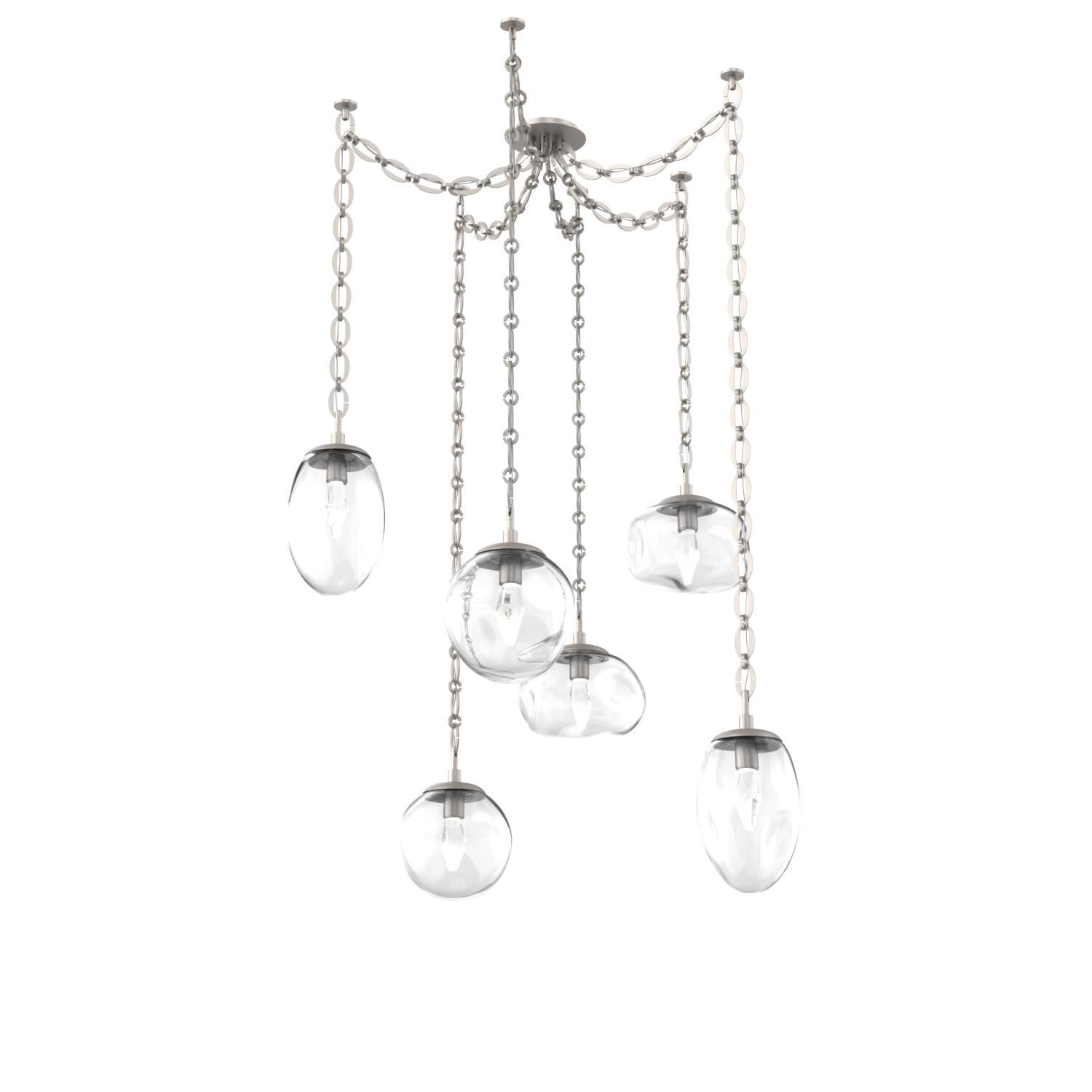 Levi Wilson Cosmos 17 Inch Multi Pendant Light by Hammerton Studio