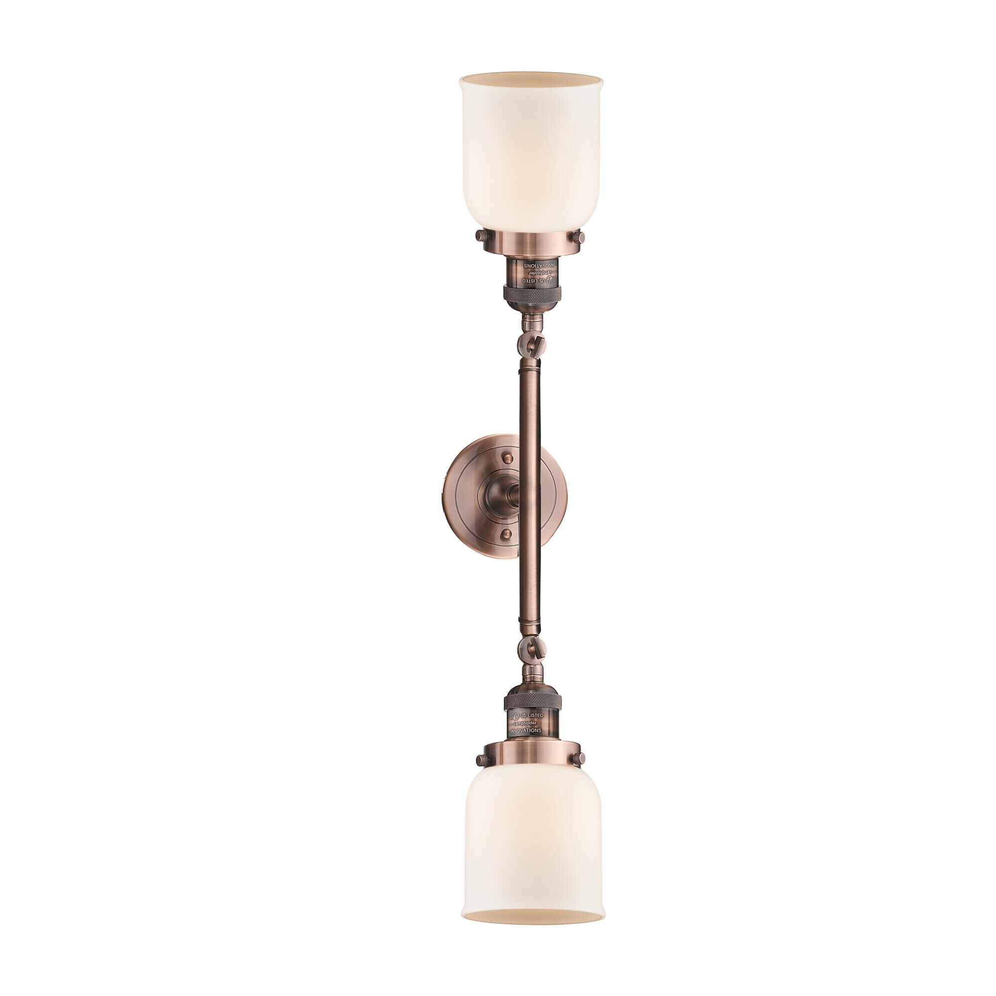 Bruno Marashlian Small Bell 16 Inch 2 Light Bath Vanity Light by Innovations Lighting