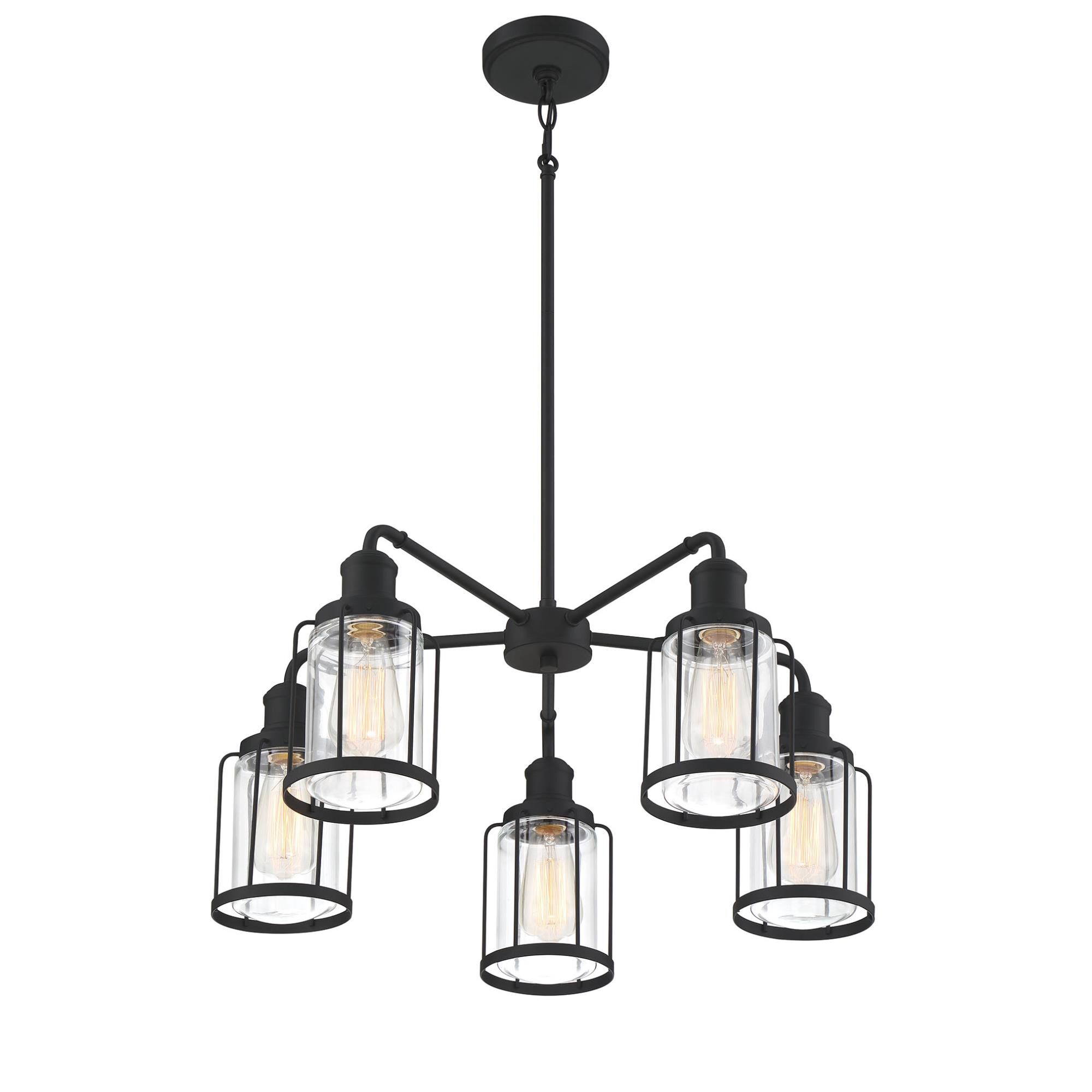 Ludlow 25 Inch 5 Light Chandelier by Quoizel