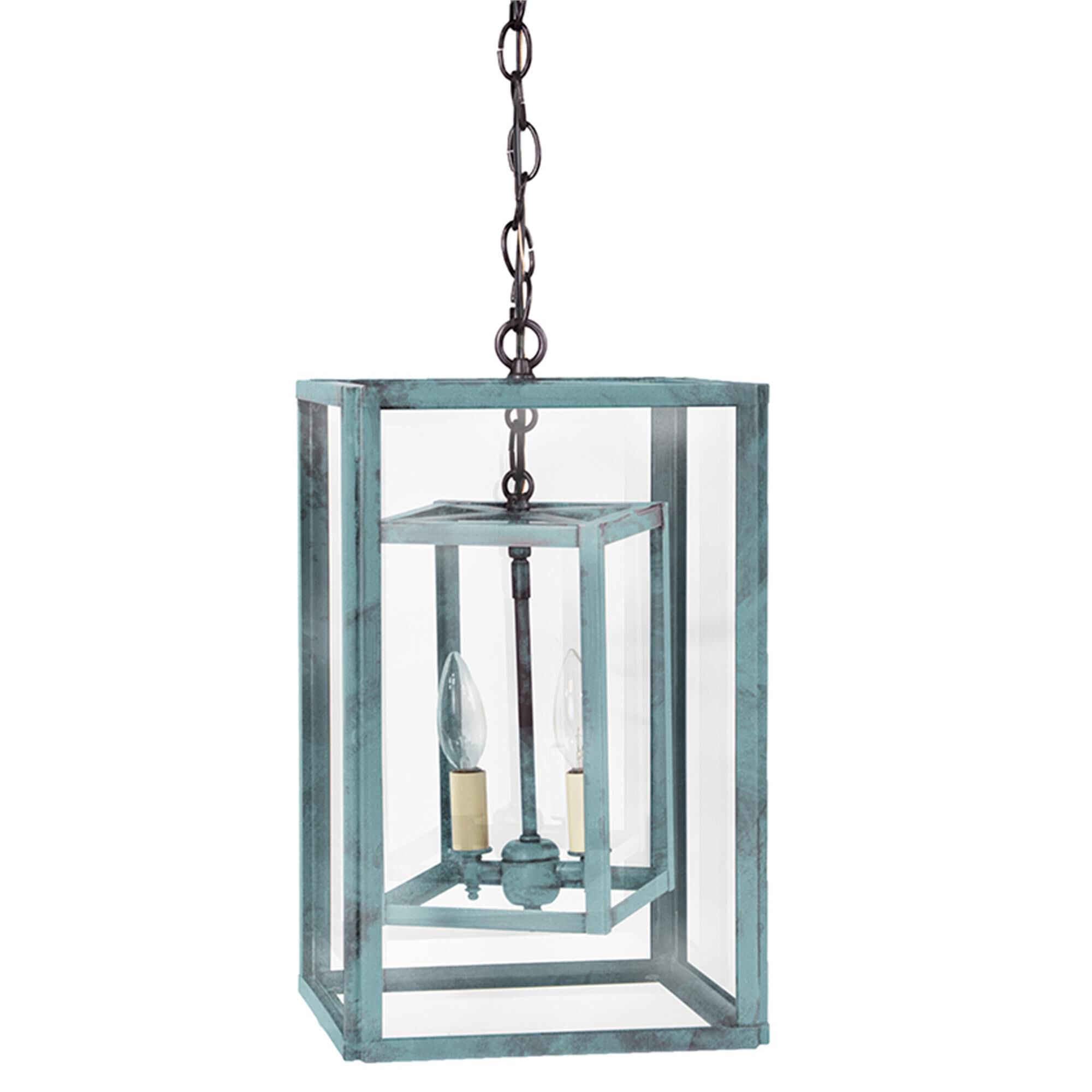 Transitional 16 Inch 2 Light Lantern Pendant,