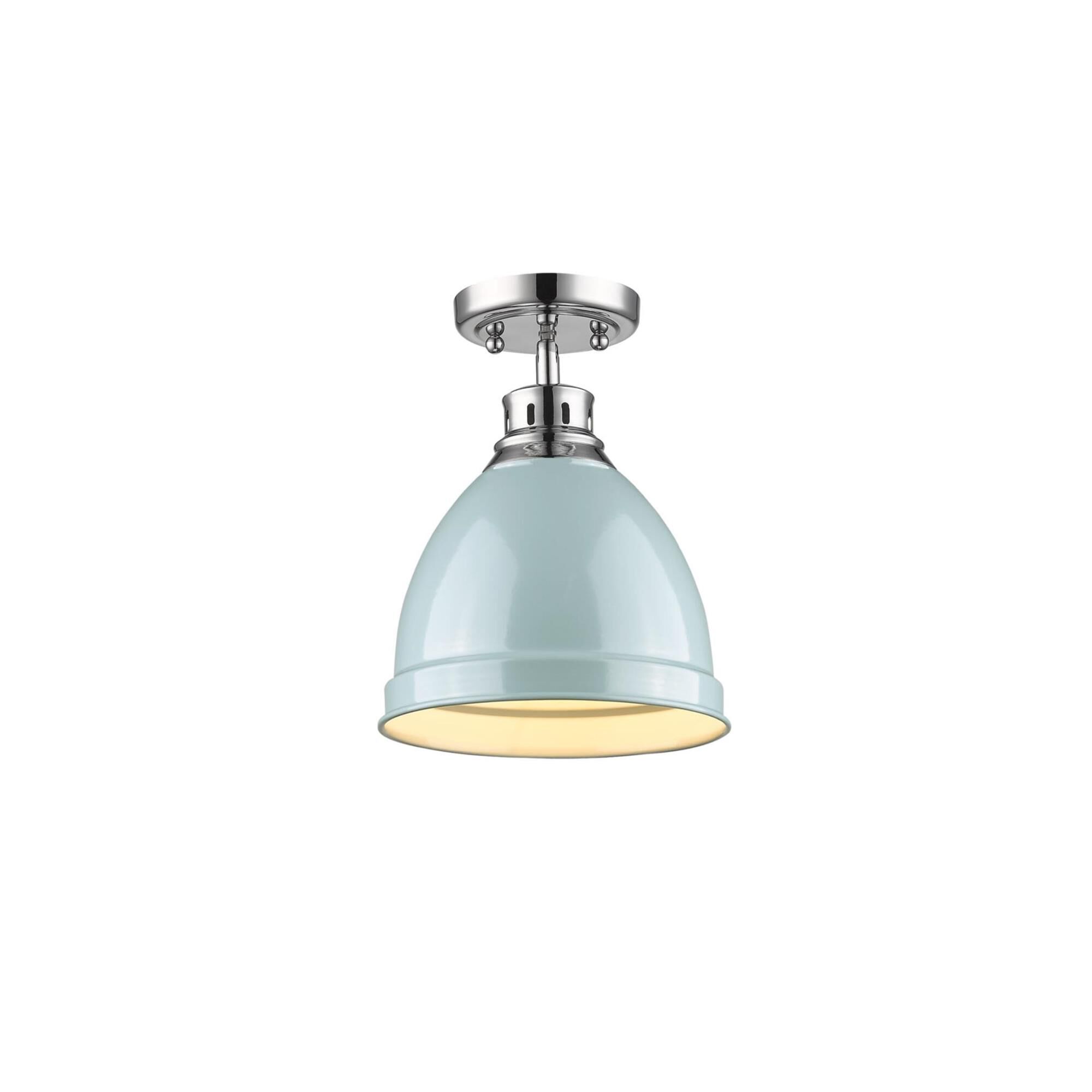 Shown in Chrome finish and Seafoam shade