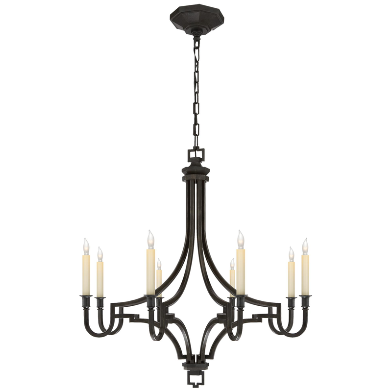Chapman & Myers Mykonos 27 Inch 8 Light Chandelier by Visual Comfort Signature Collection