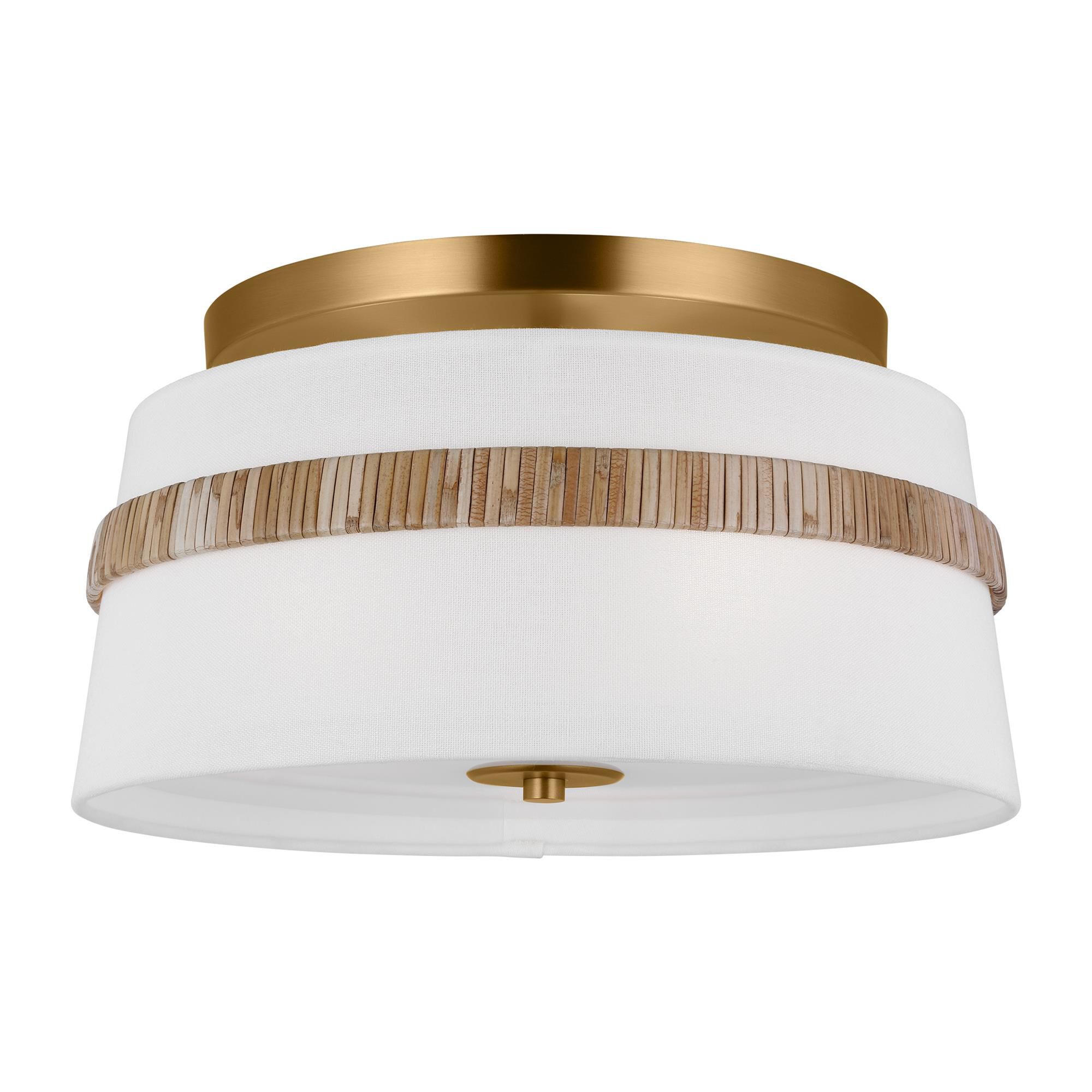 Alexa Hampton Cordtlandt 14 Inch 3 Light Semi Flush Mount,