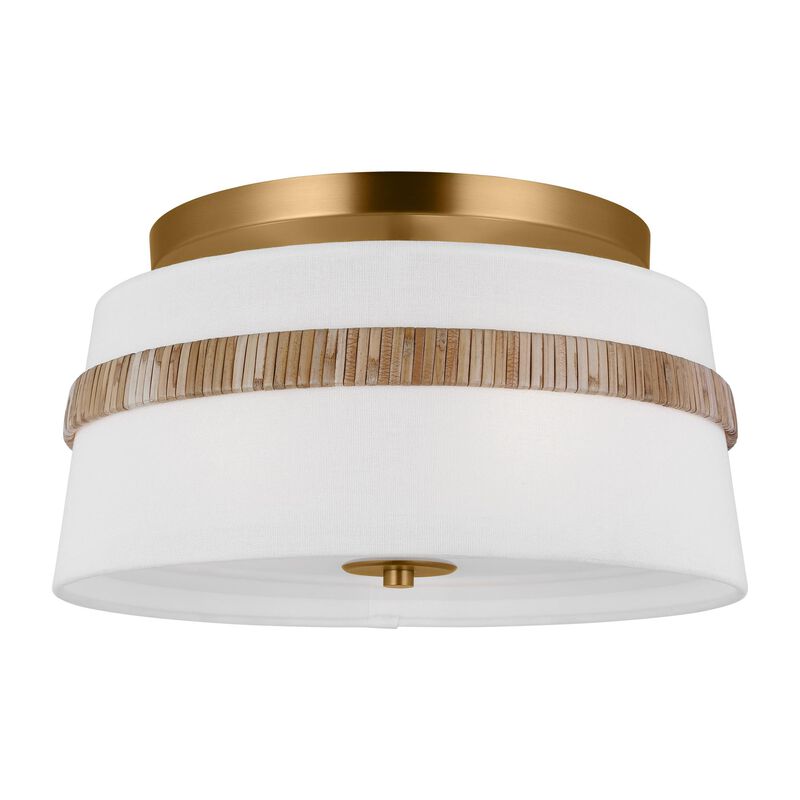 Alexa Hampton Cordtlandt 14 Inch 3 Light Semi Flush Mount by Visual Comfort Studio