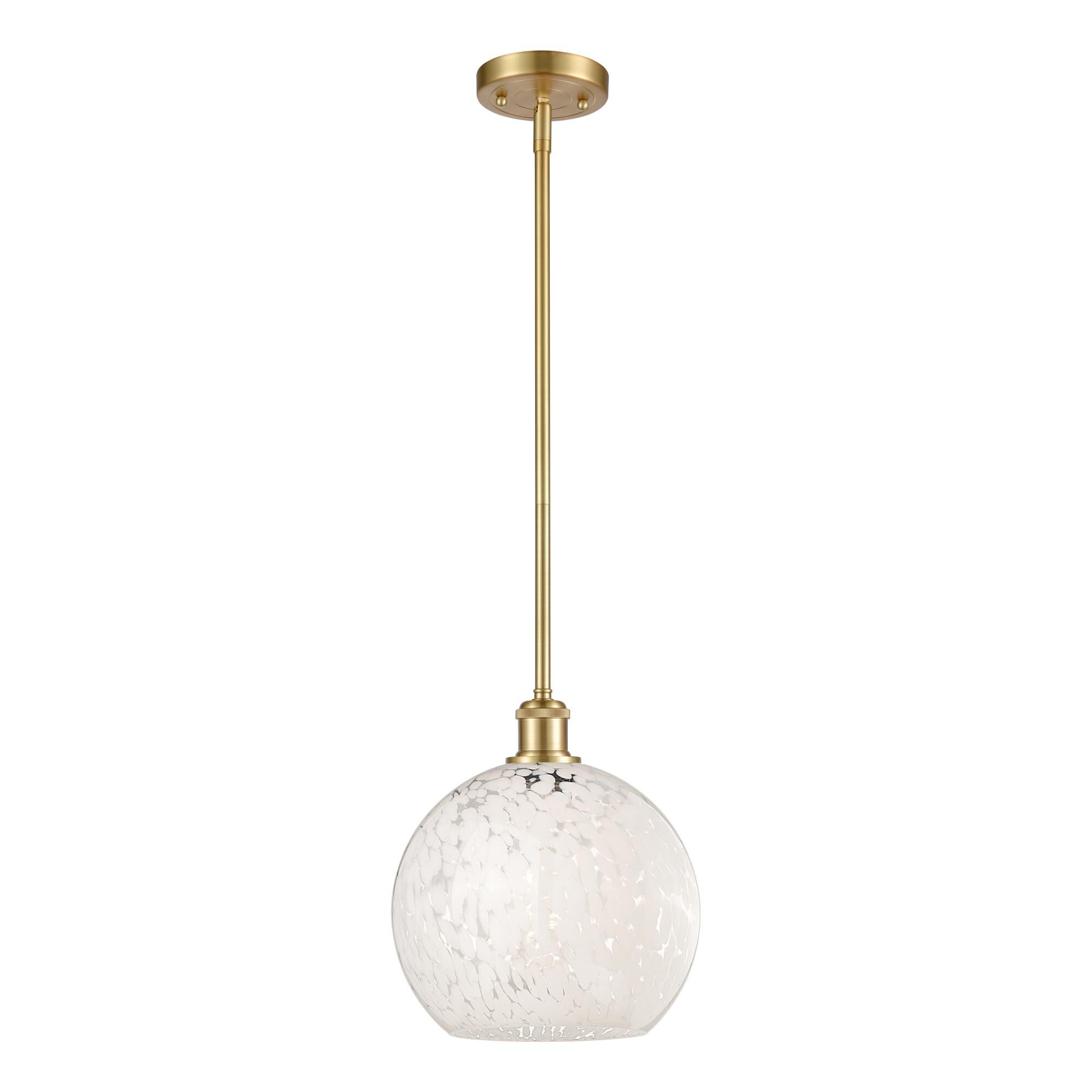 Bruno Marashlian White Mouchette 10 Inch Mini Pendant by Innovations Lighting