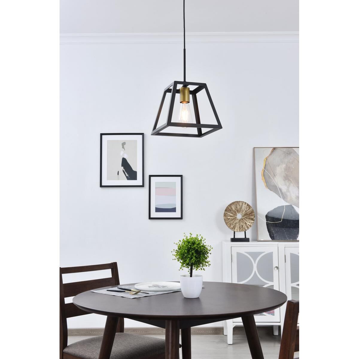 Shown in Brass And Black finish