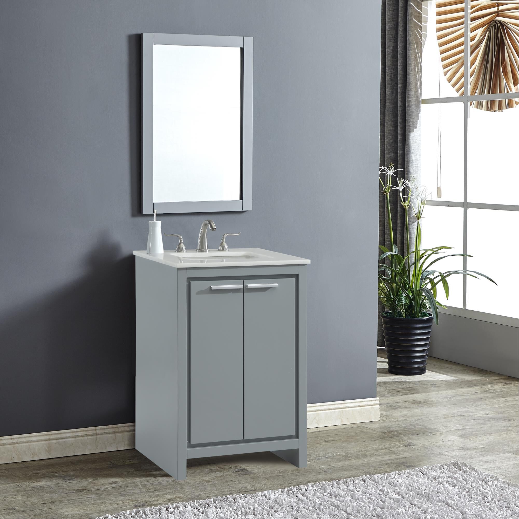 Shown in Grey finish
