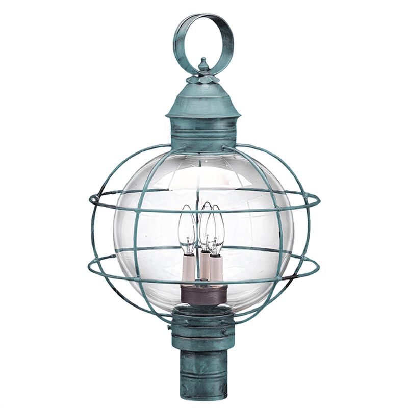 Onion 25 Inch 3 Light Outdoor Post Lamp by Northeast Lantern
