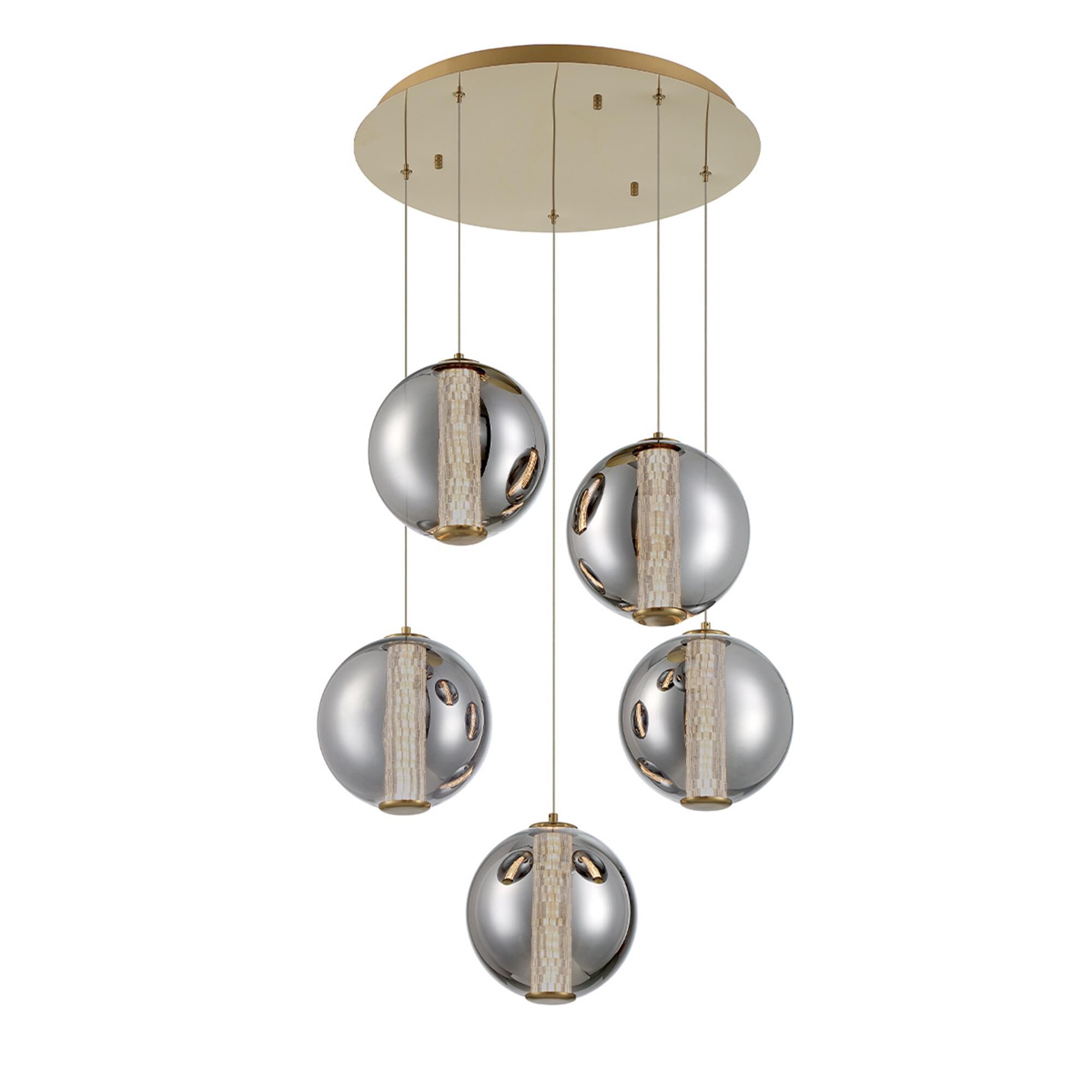 Atomo 26 Inch 5 Light Multi Light Pendant,