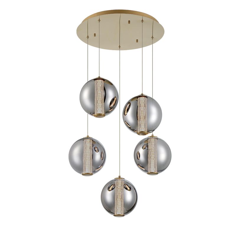 Atomo 26 Inch 5 Light Multi Light Pendant by Eurofase Lighting