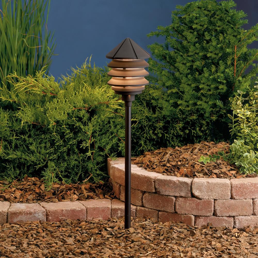 Six Groove 9 Inch Decorative Pathway Light by Kichler Lighting