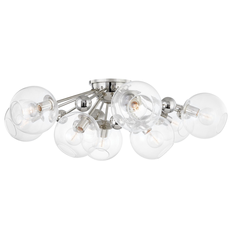 Abbott 42 Inch 9 Light Semi Flush Mount by Hudson Valley Lighting