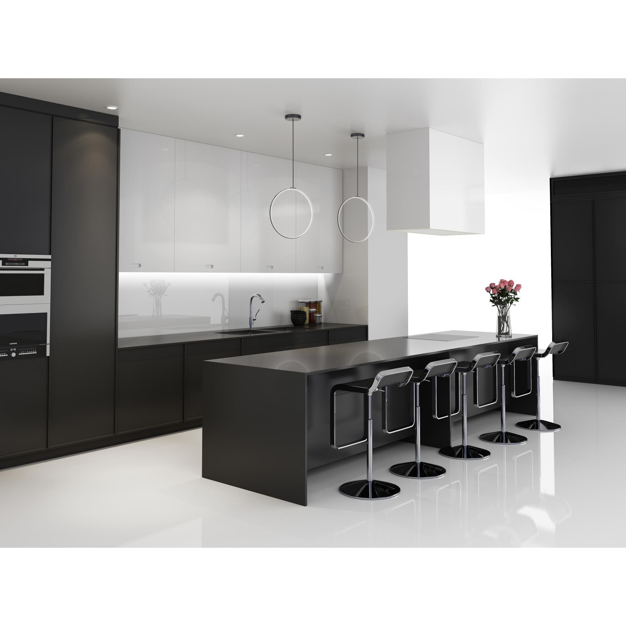 Shown in Black finish