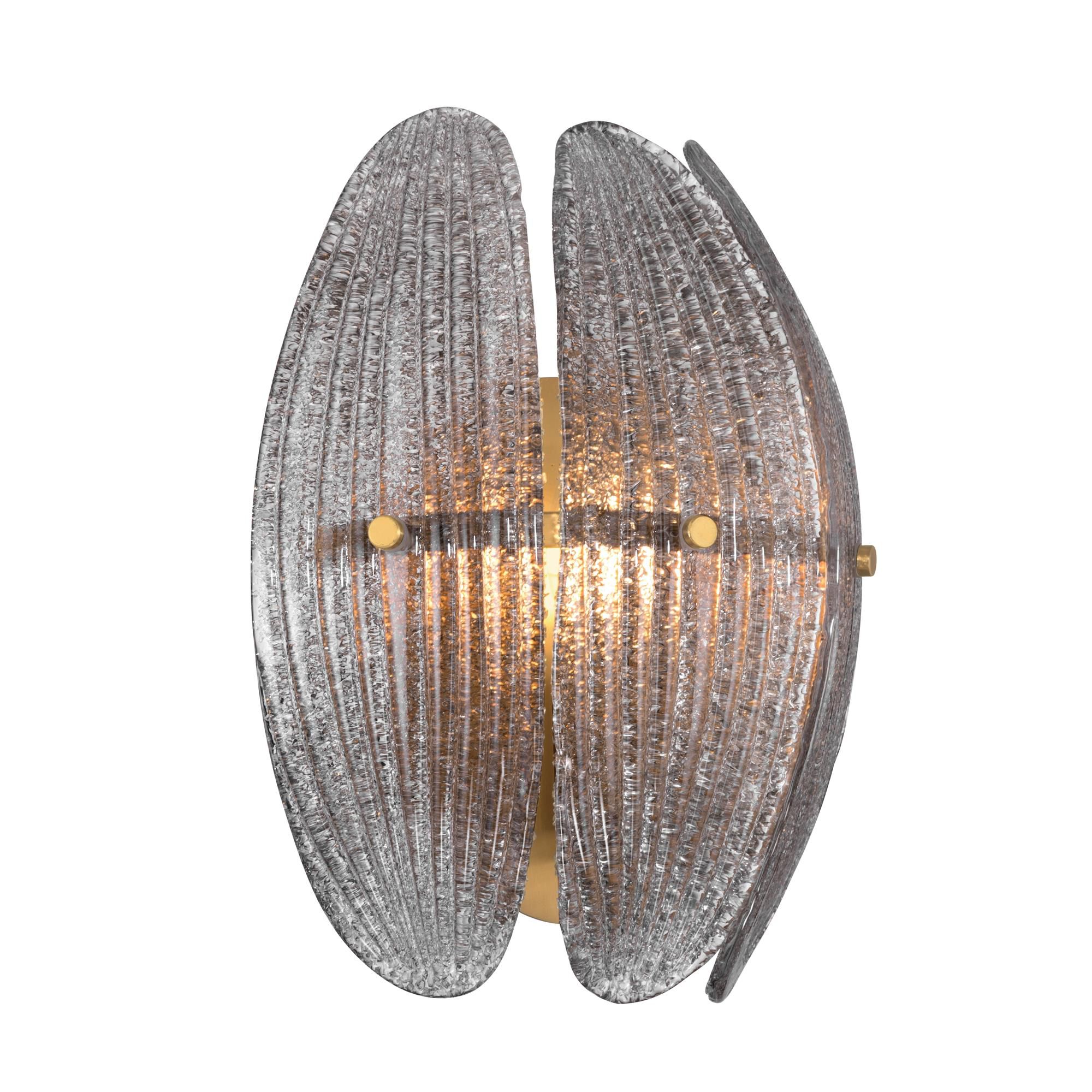 Shown in Legacy Brass finish and Grey Textured shade