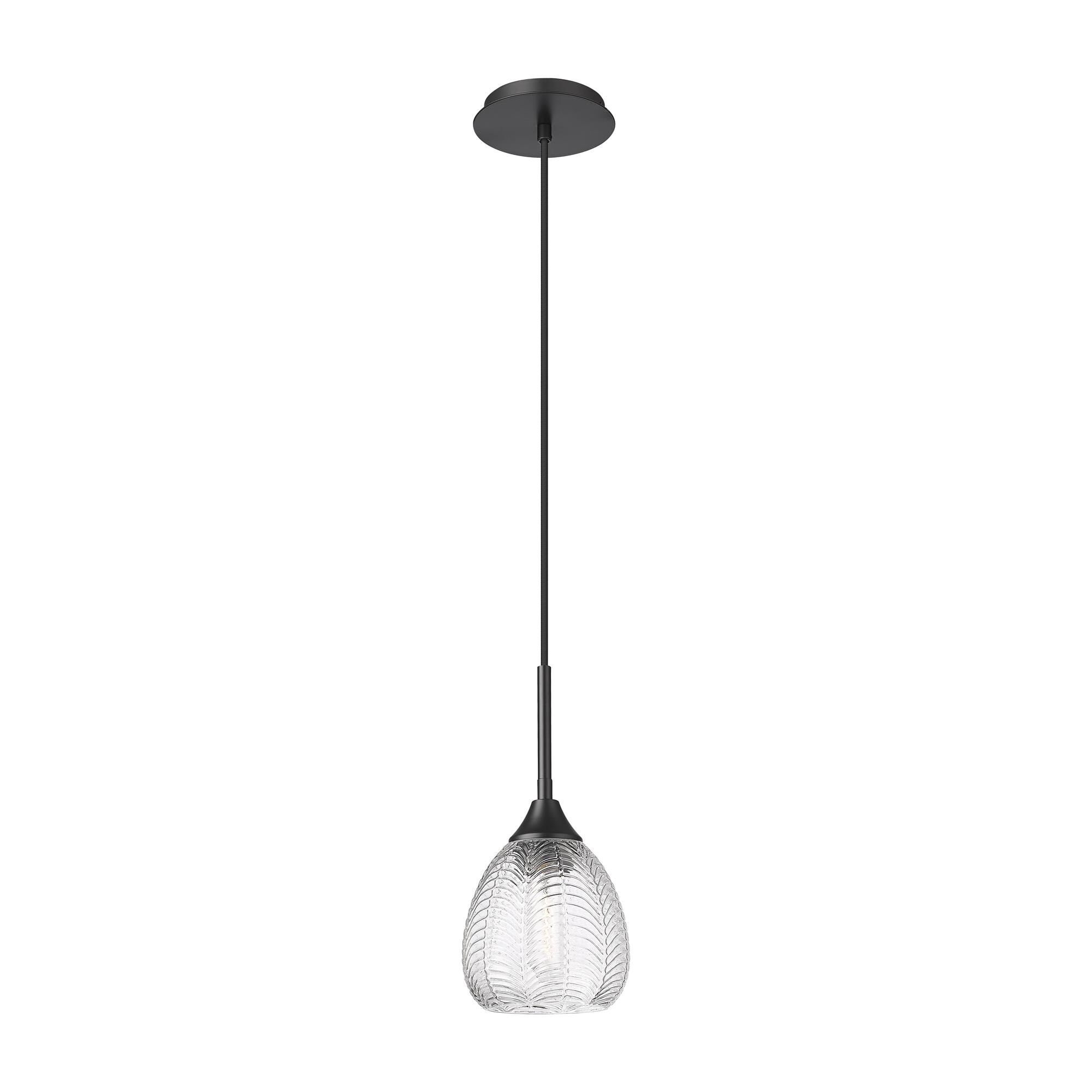 Shown in Matte Black finish and Clear shade