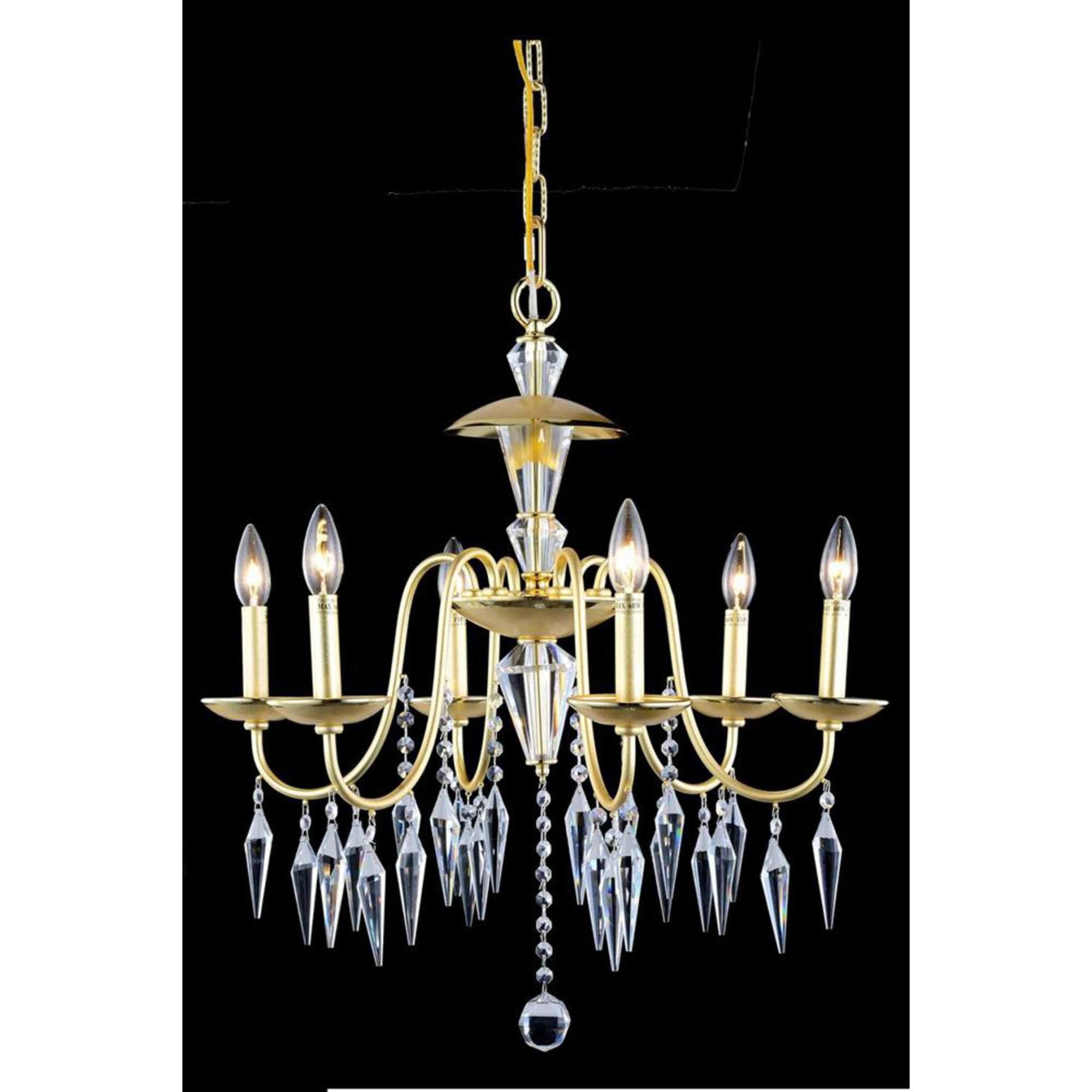 Gracieux 24 Inch 6 Light Chandelier by Elegant Lighting