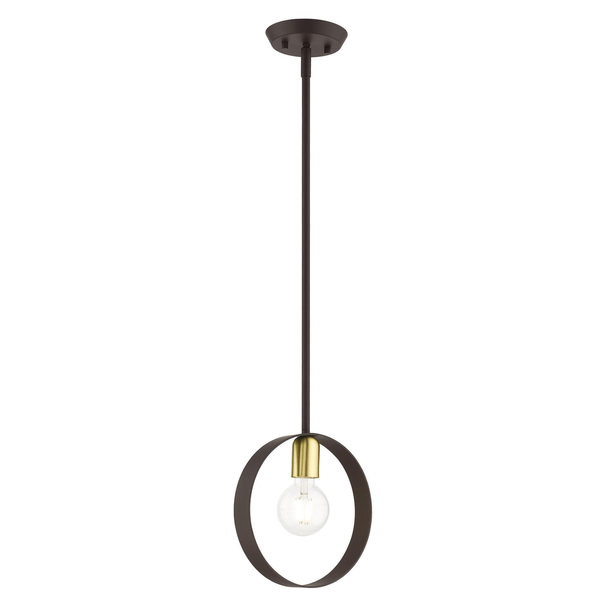 Livex Lighting Modesto 9 Inch Mini Pendant