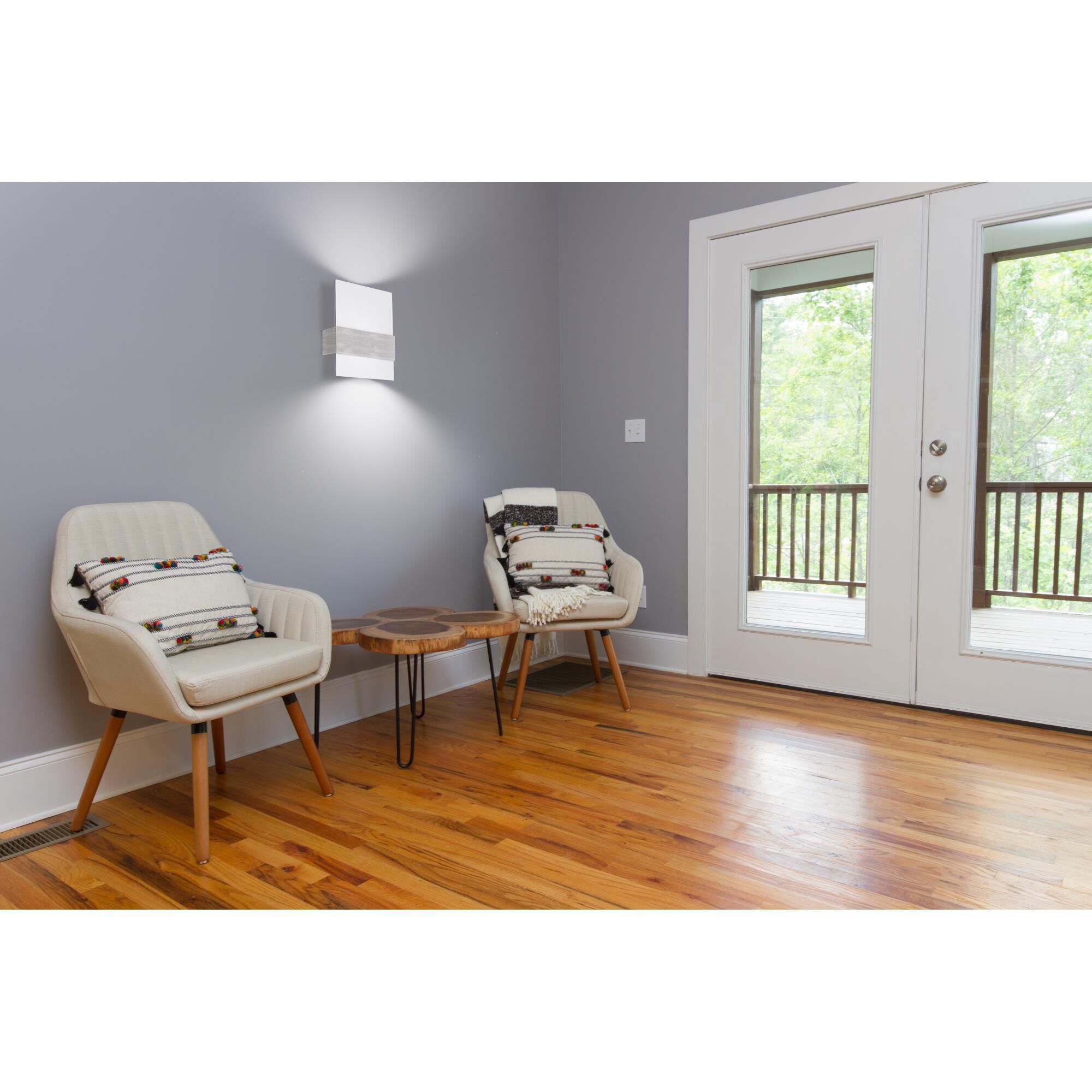 Shown in Matte Nickel finish and Satin glass