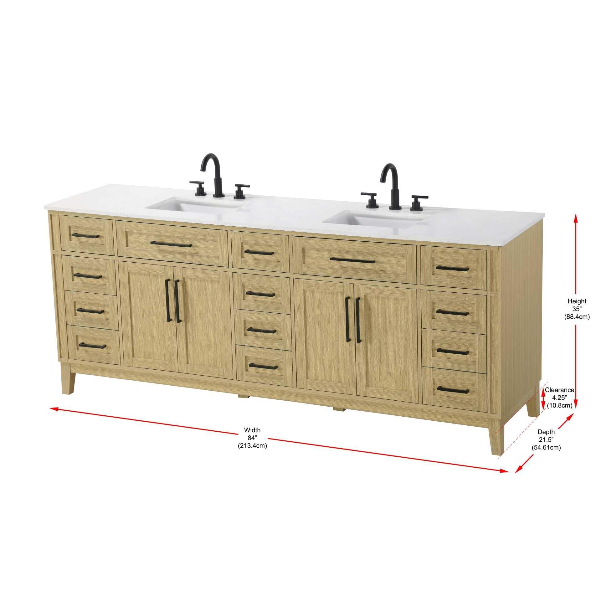 Virginia 84 Inch Bath Vanity by Elegant Decor