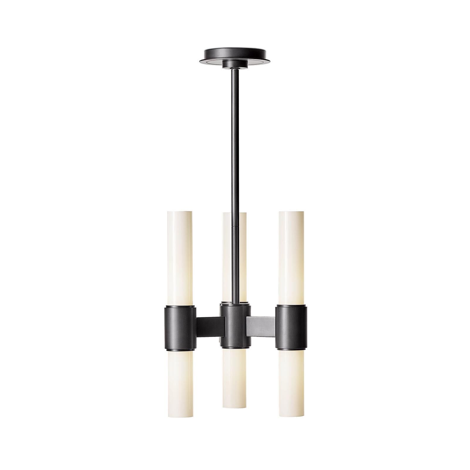 Shown in White finish and Glass shade