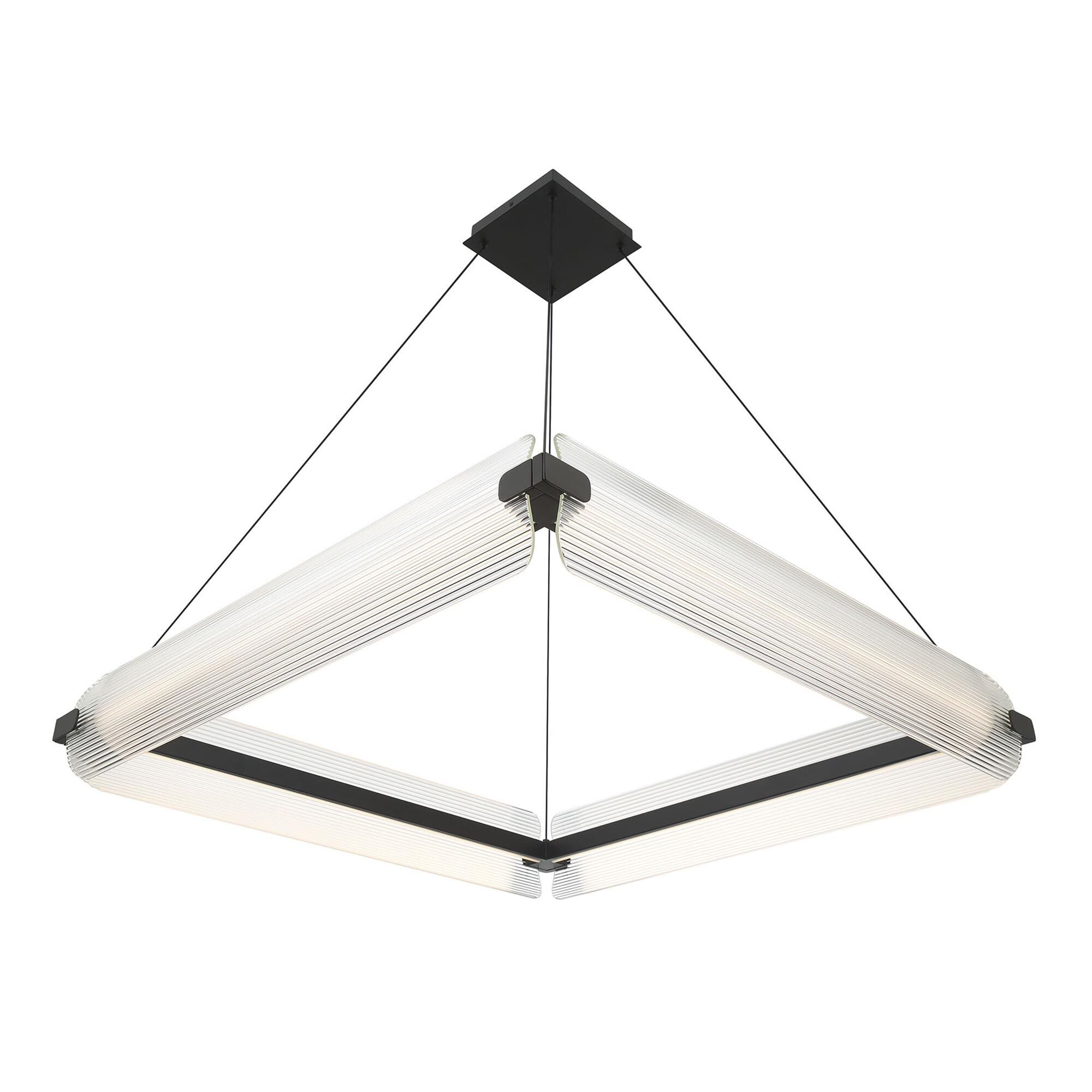 Shown in Matte Black finish and Clear glass