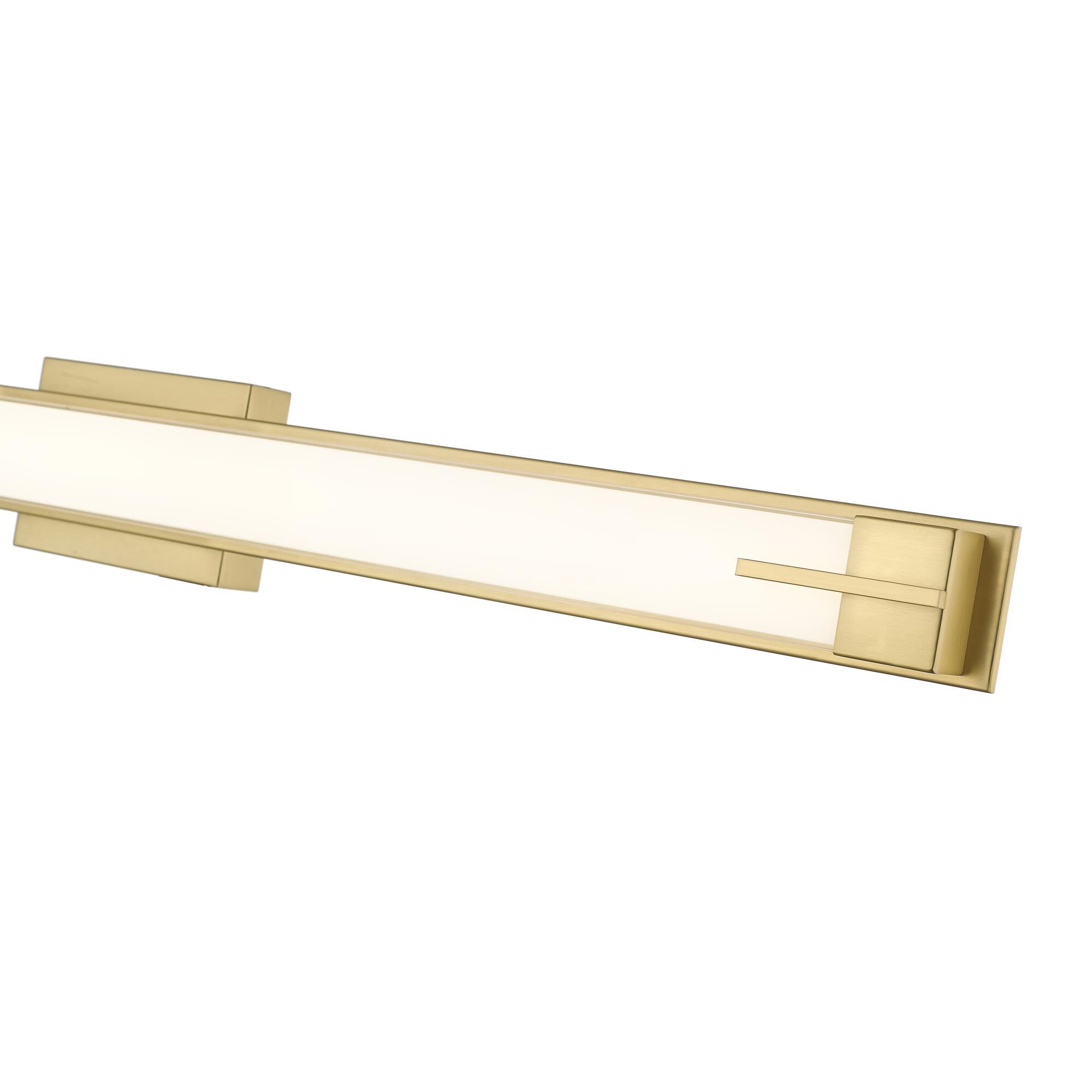 Shown in Modern Gold finish and Gloss Opal glass and Gloss Opal shade