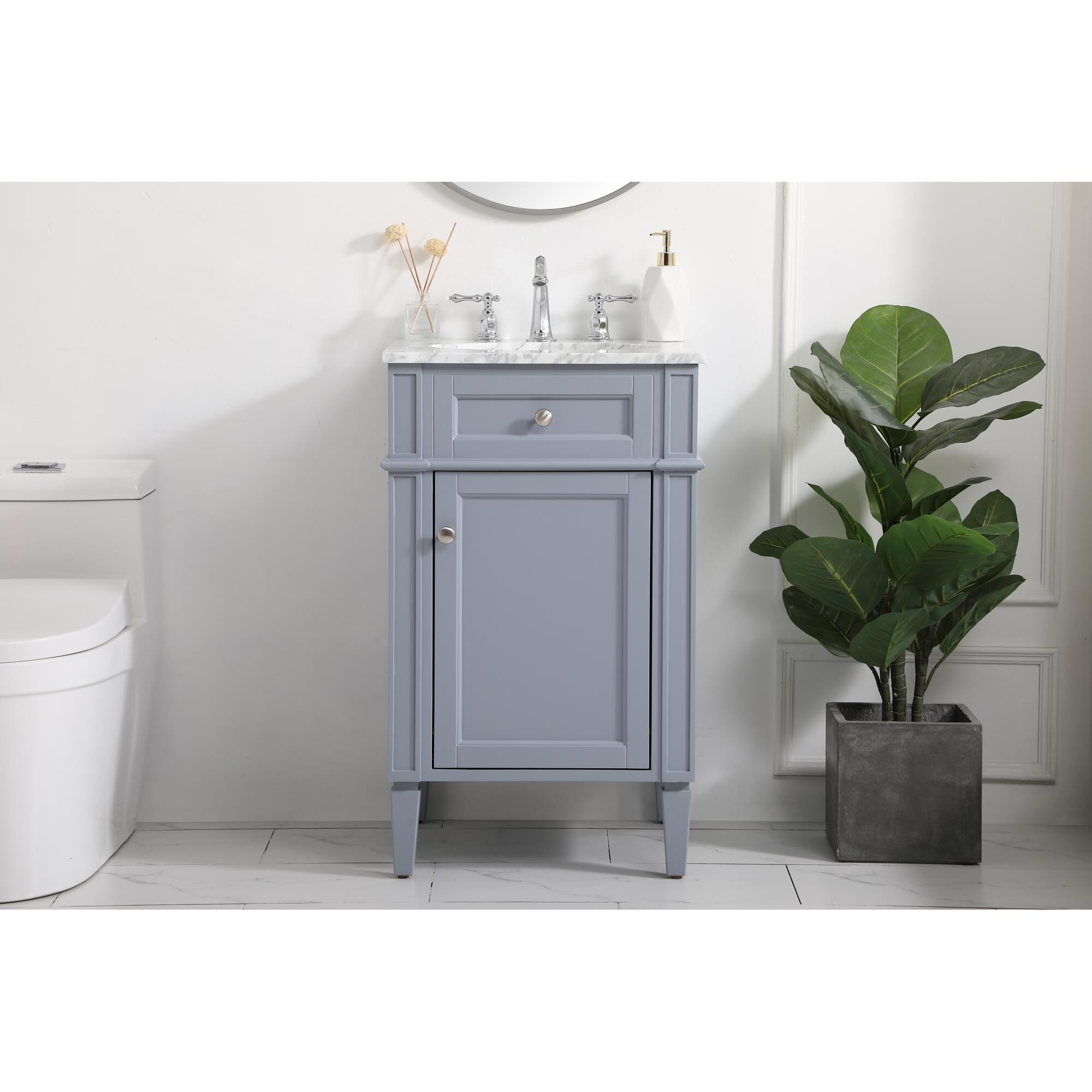 Shown in Grey finish