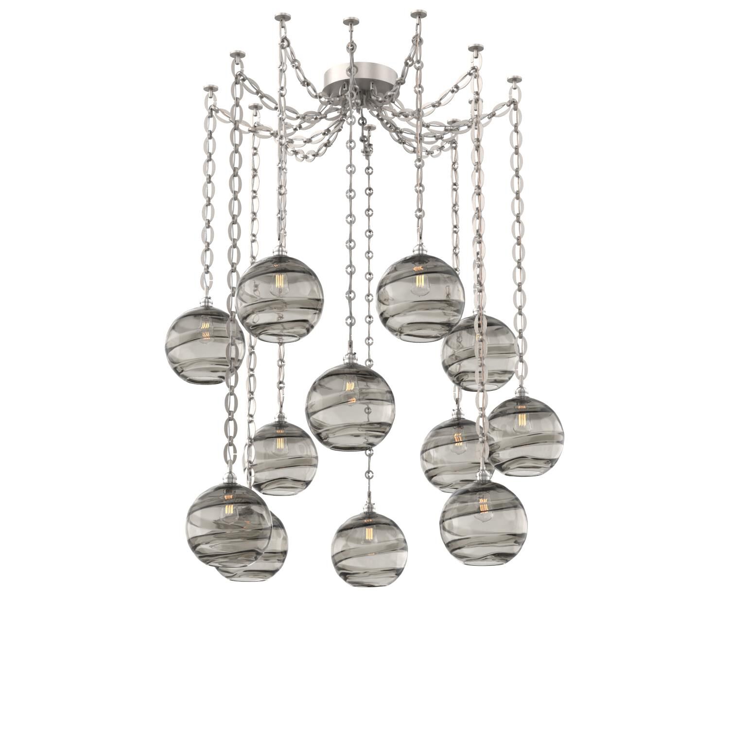 Levi Wilson Terra 18 Inch Multi Pendant Light by Hammerton Studio
