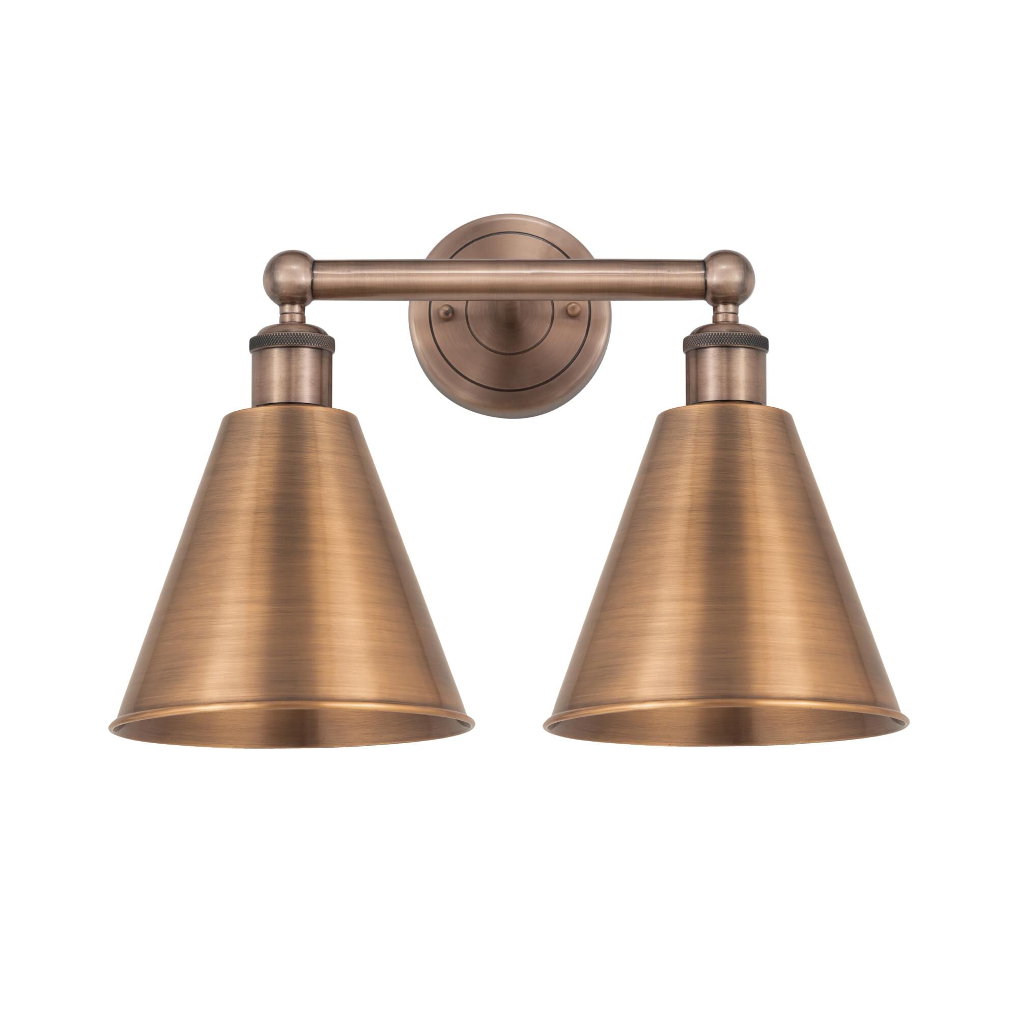 Shown in Antique Copper finish and Antique Copper shade