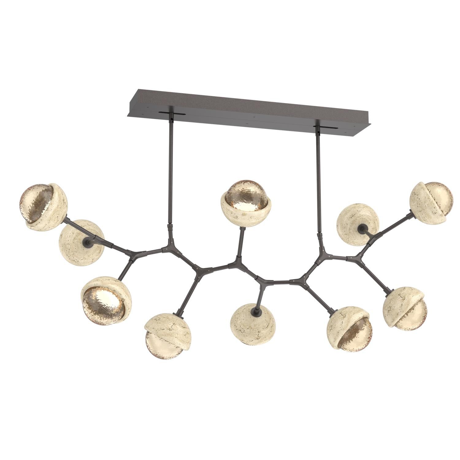 Levi Wilson Cabochon 56 Inch Linear Suspension Light by Hammerton Studio