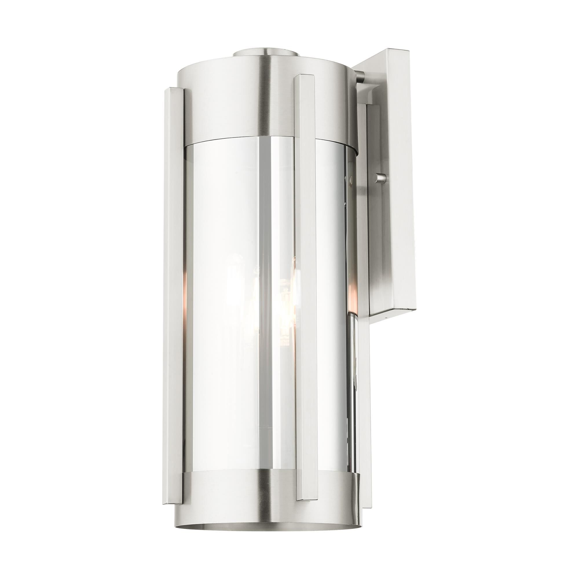 Shown in Brushed Nickel finish and Electrical Plated Smoke glass and Electrical Plated Smoke Glass shade