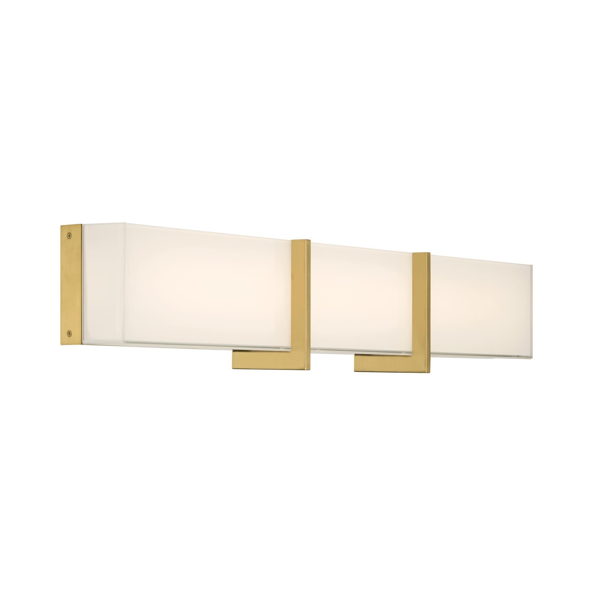 Shown in Legacy Brass finish and White glass
