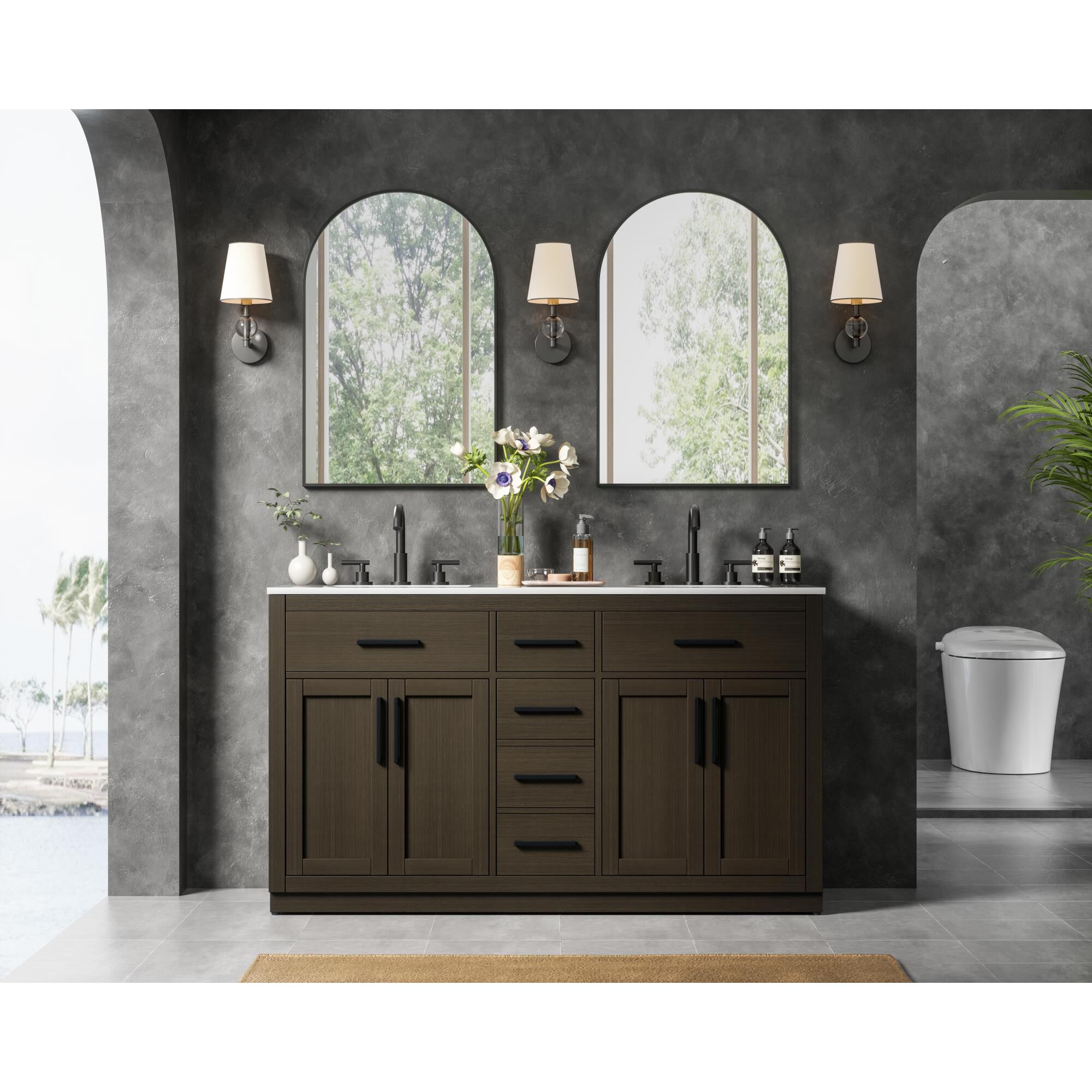 Alden 60 Inch Bath Vanity by Elegant Dcor