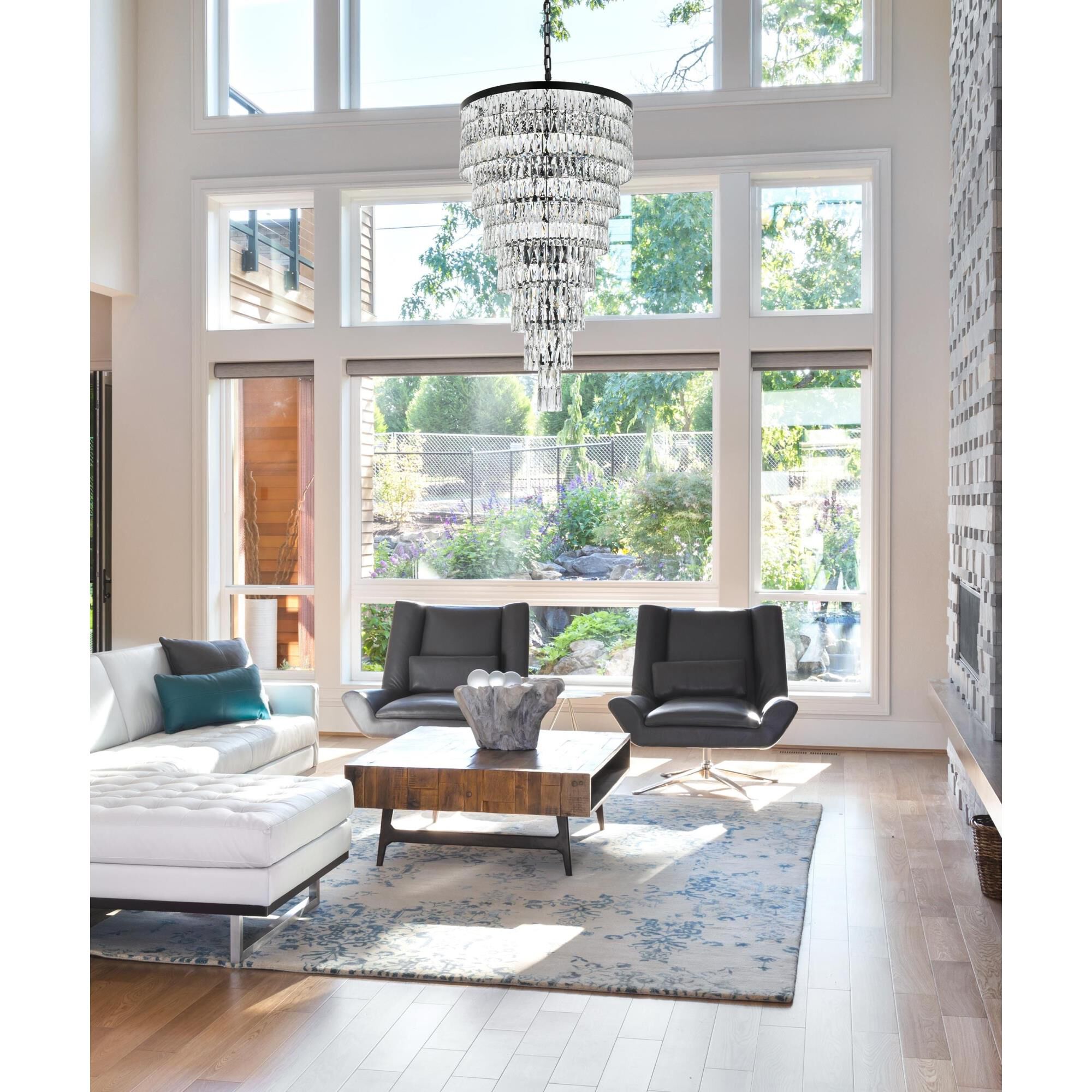 Josephine 32 Inch Chandelier by Elegant Lighting