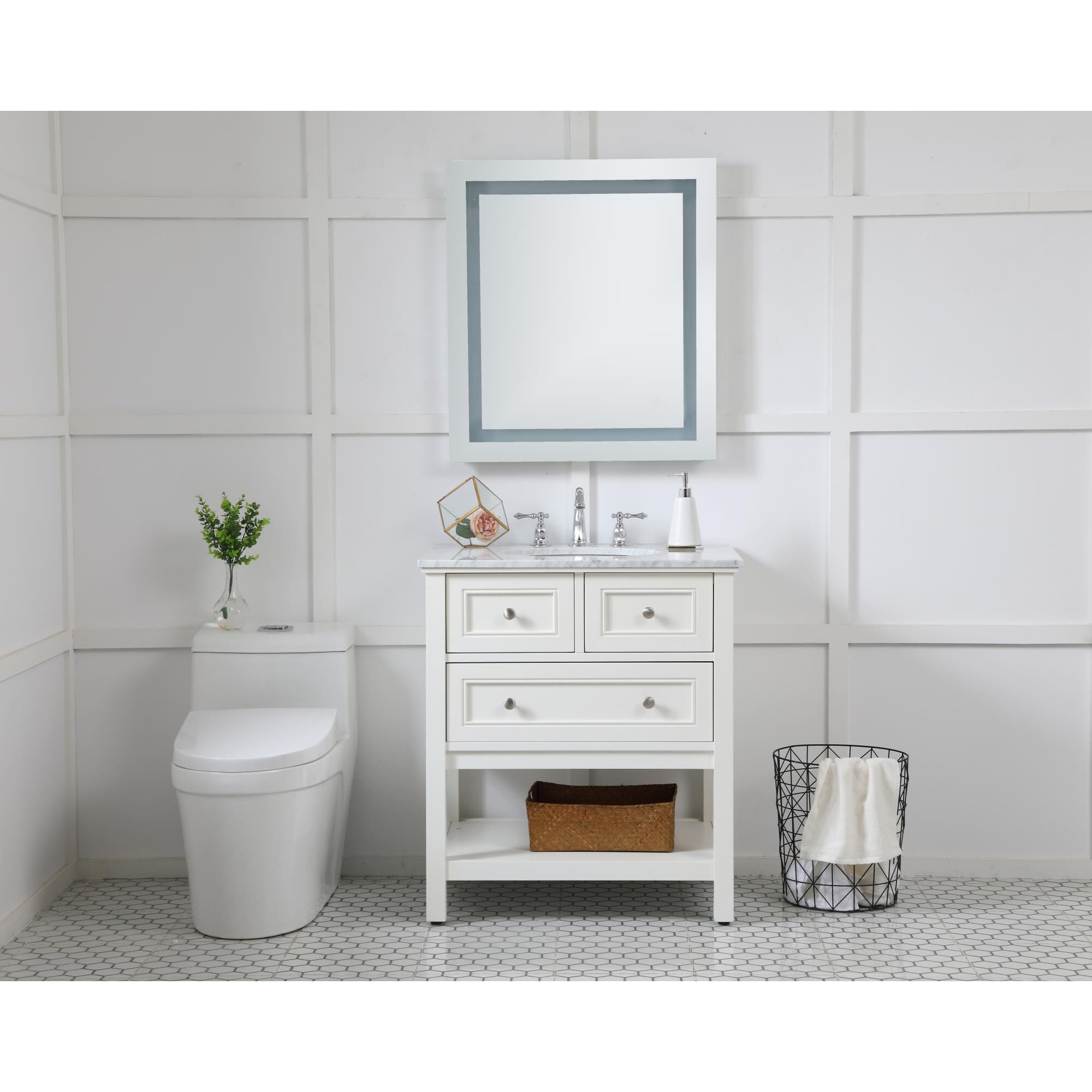 Helios LED Lighted Mirrors by Elegant Decor