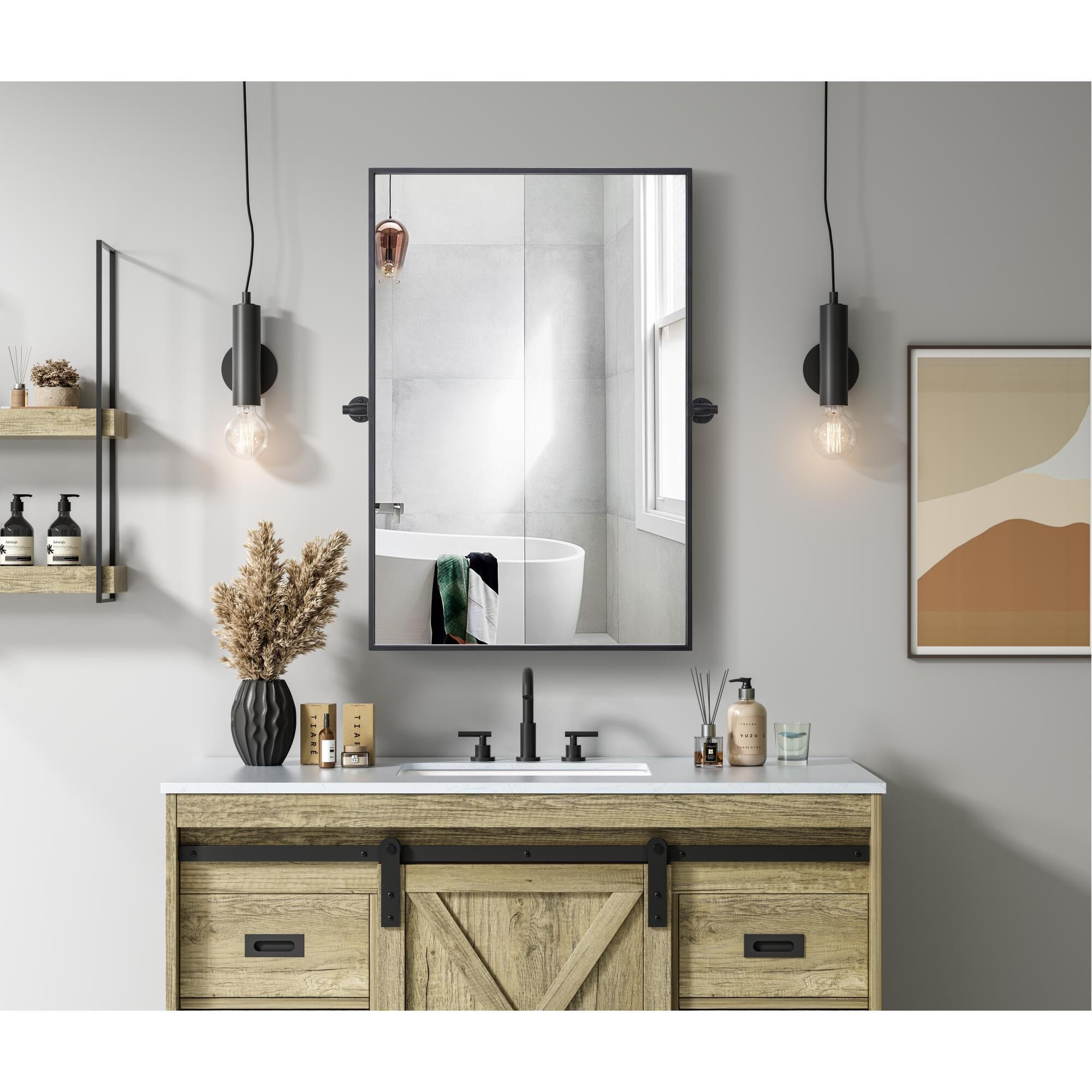 Amoura 36 Inch Decorative Mirror,