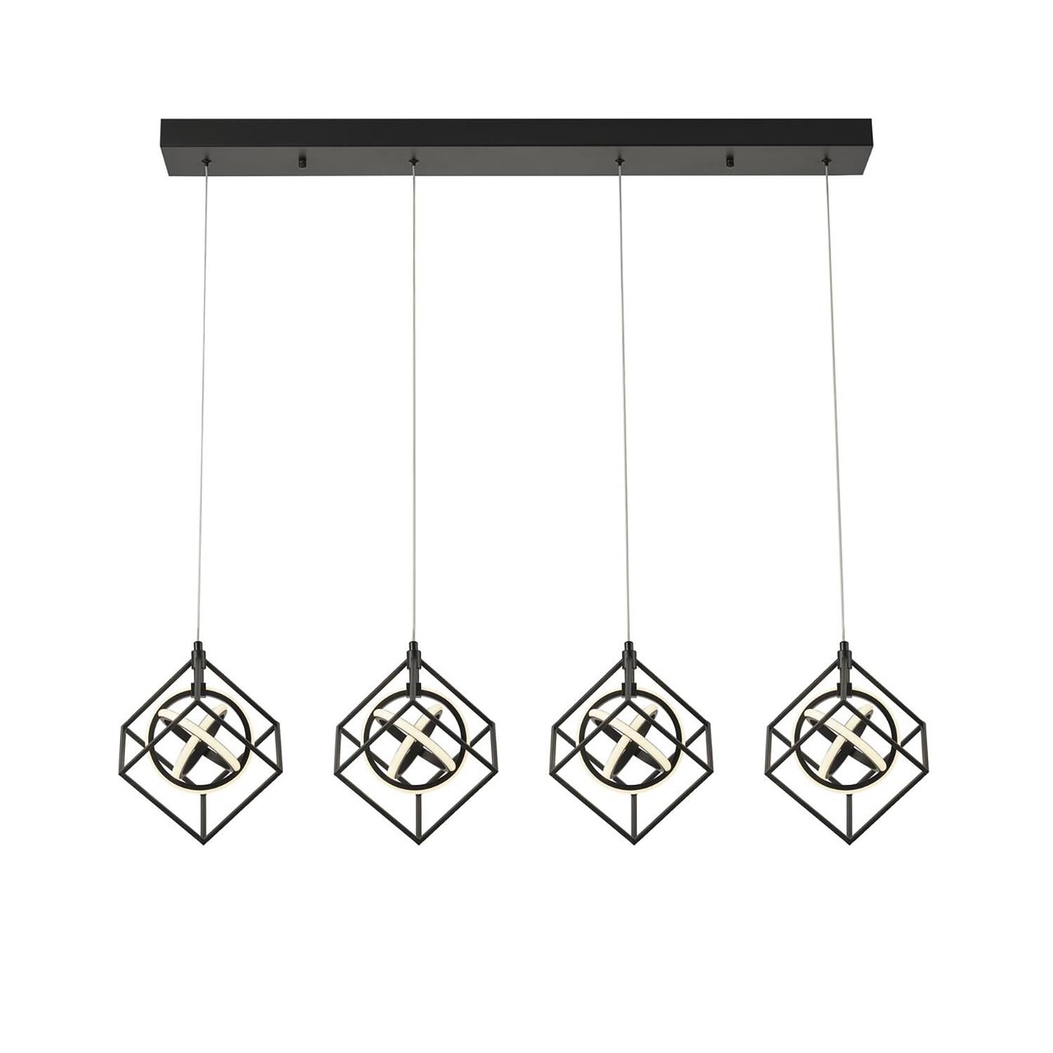Tulip 28 Inch 12 Light Linear Suspension Light by Artcraft