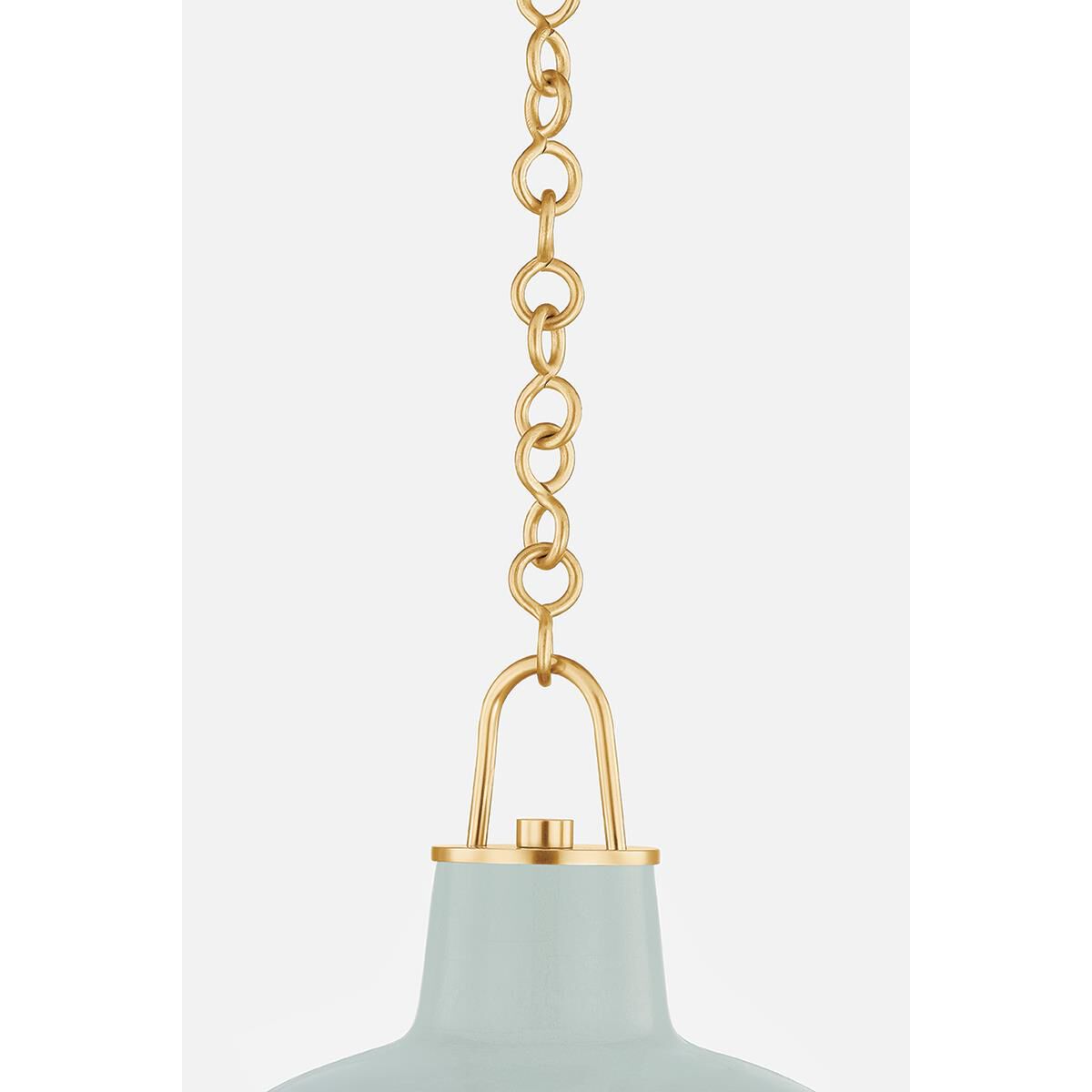 Shown in Aged Brass and Ceramic Moss Crackle finish