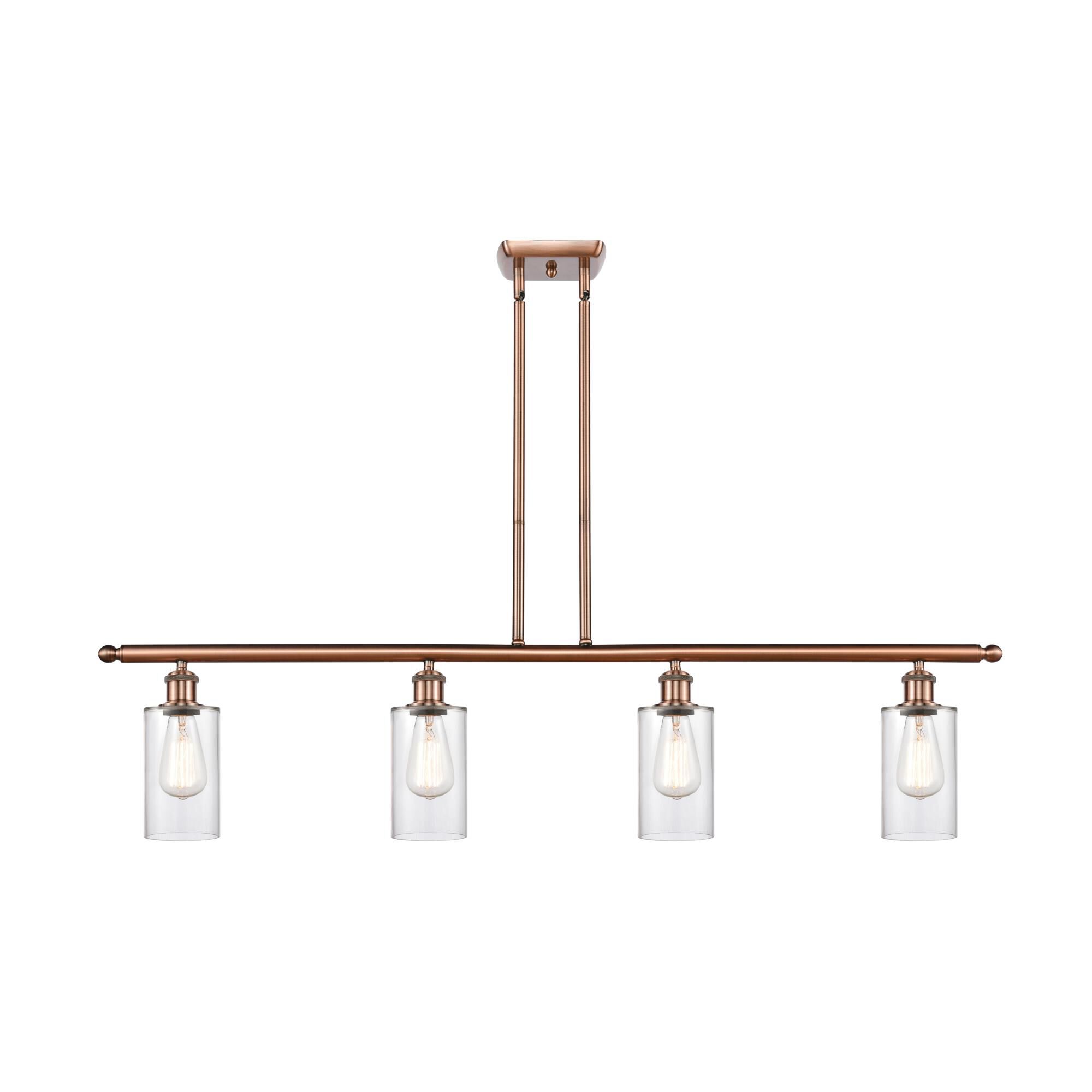 Shown in Antique Copper finish and Drum glass and Glass shade