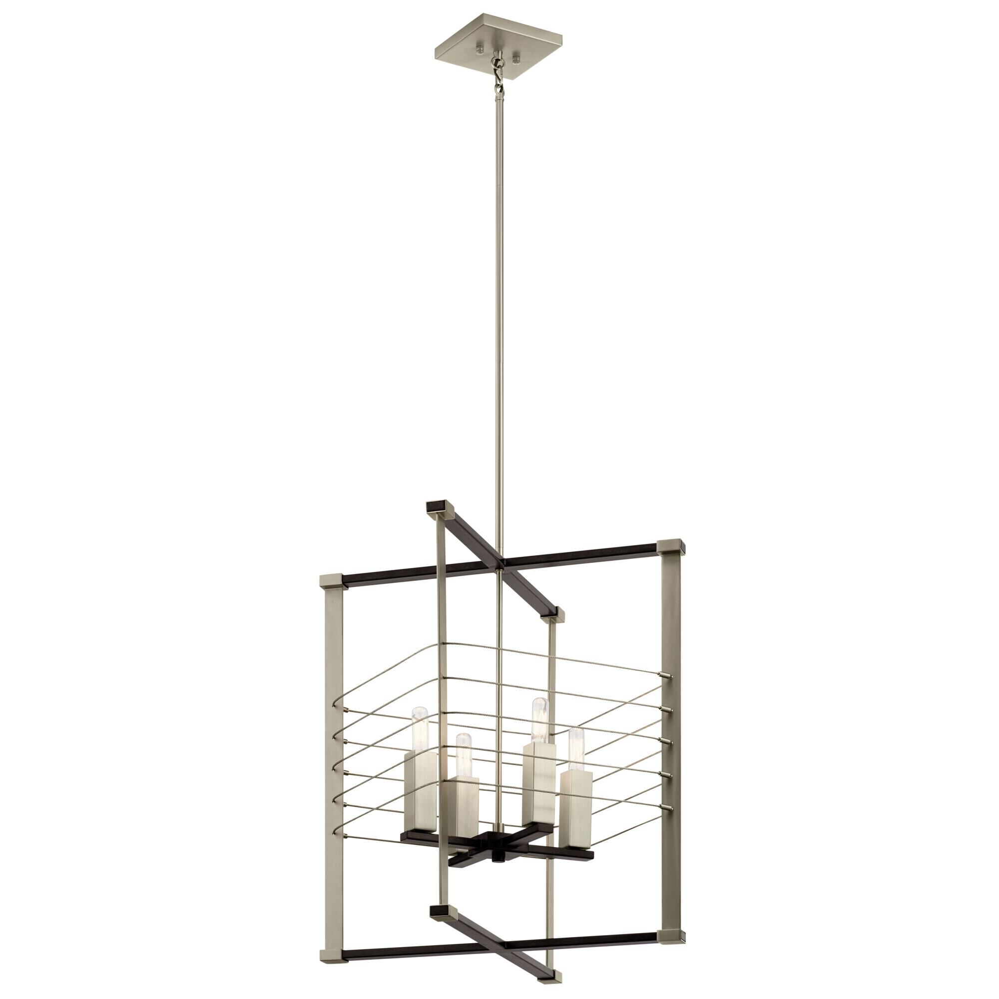 Shown in Midnight Oak and Brushed Nickel finish