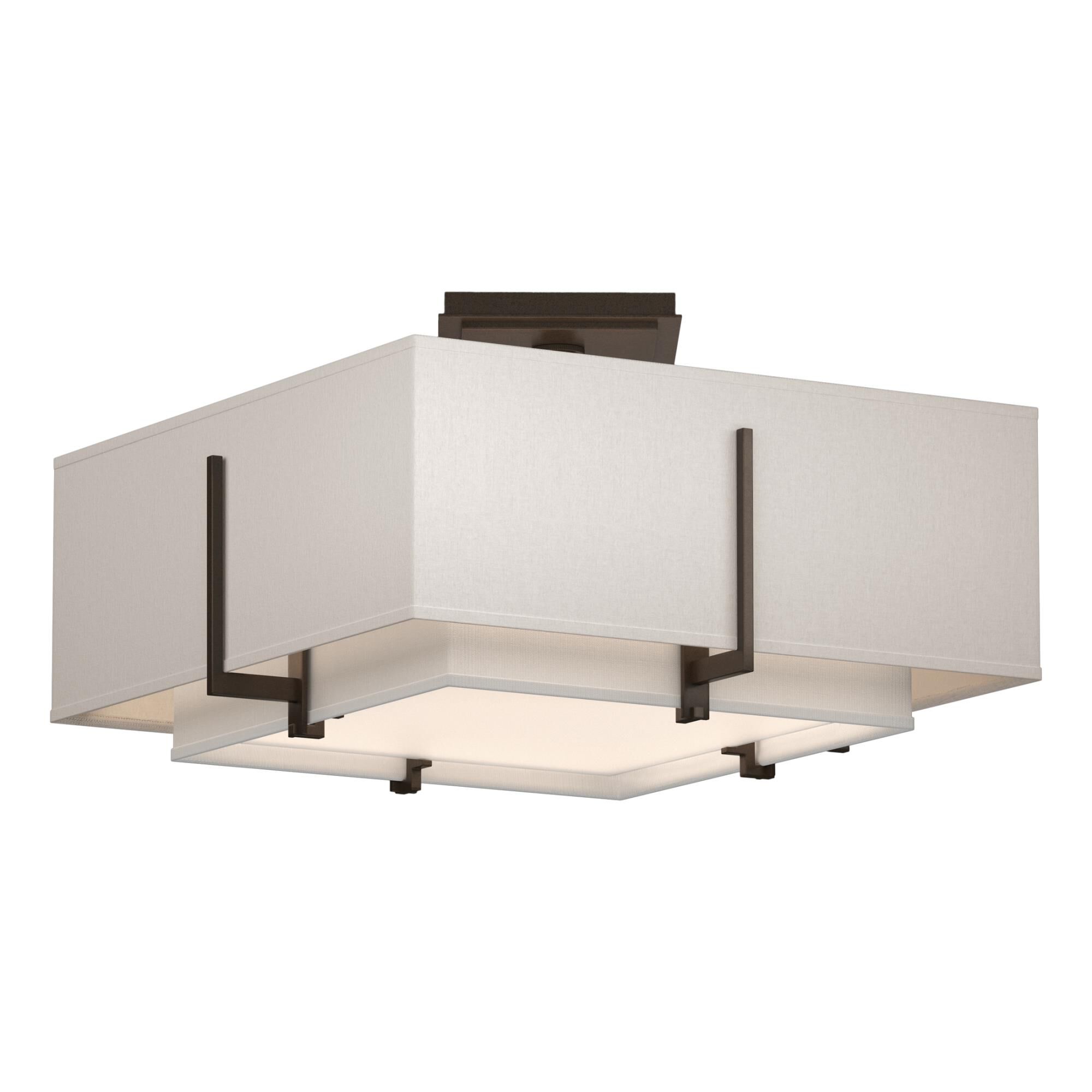 Exos 16 Inch 2 Light Semi Flush Mount by Hubbardton Forge