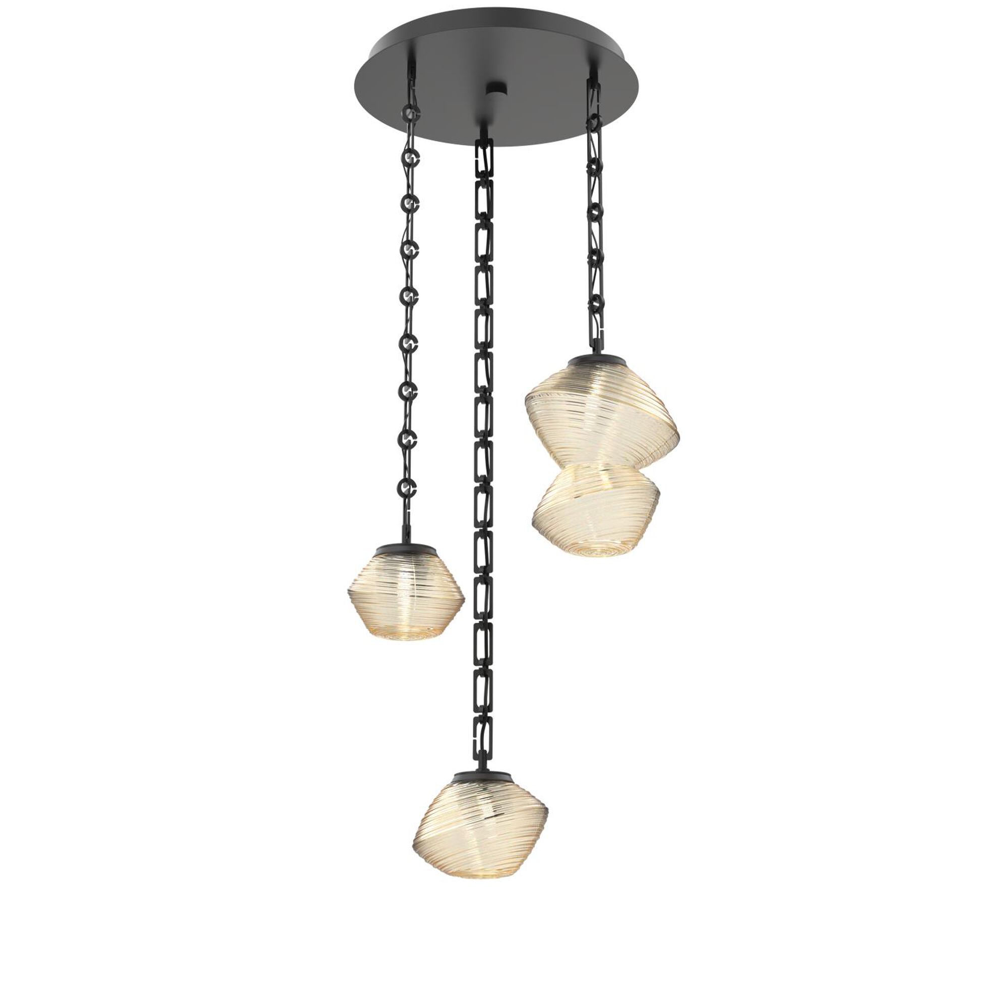 Shown in Matte Black finish and Amber glass