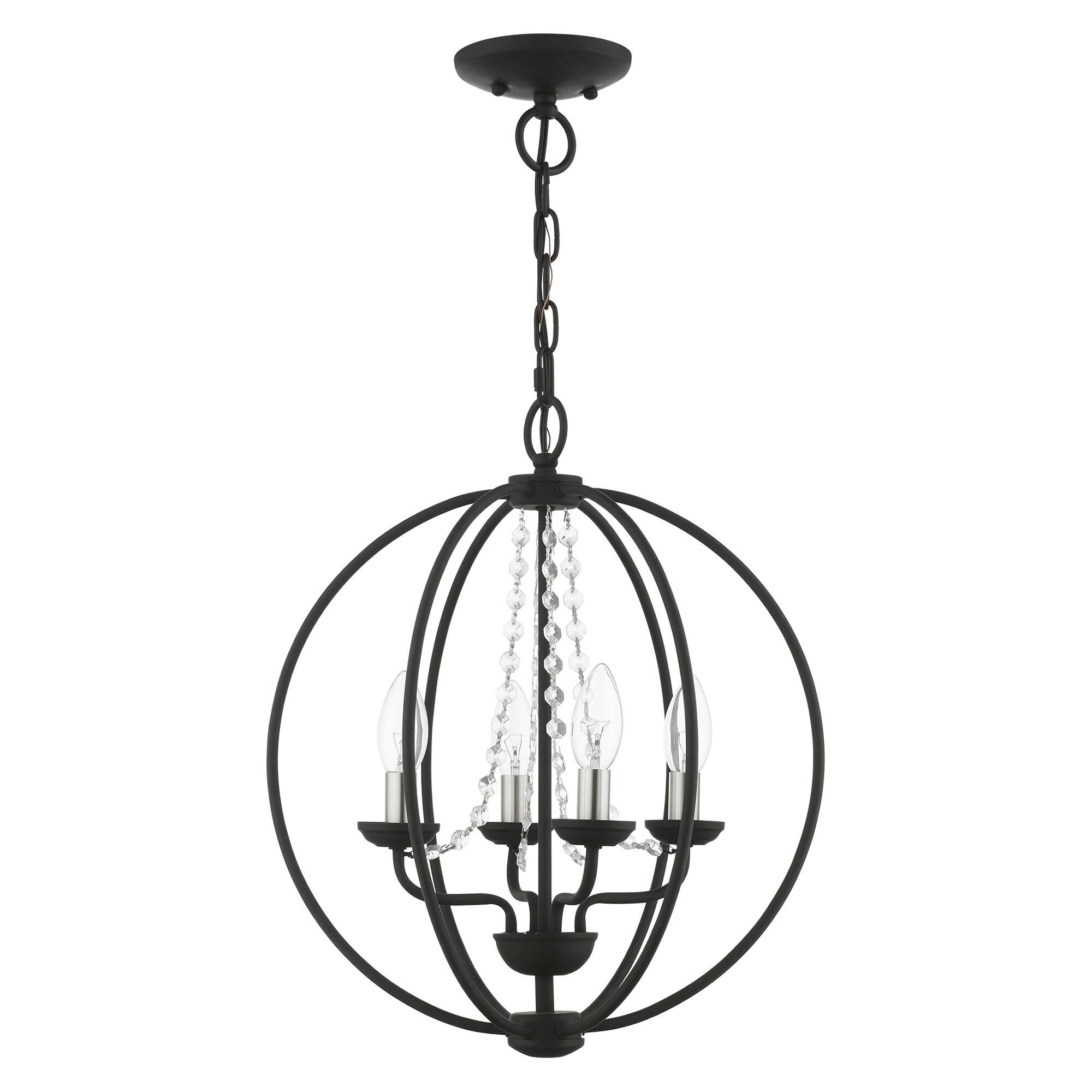 Arabella 15 Inch 4 Light Mini Chandelier by Livex Lighting
