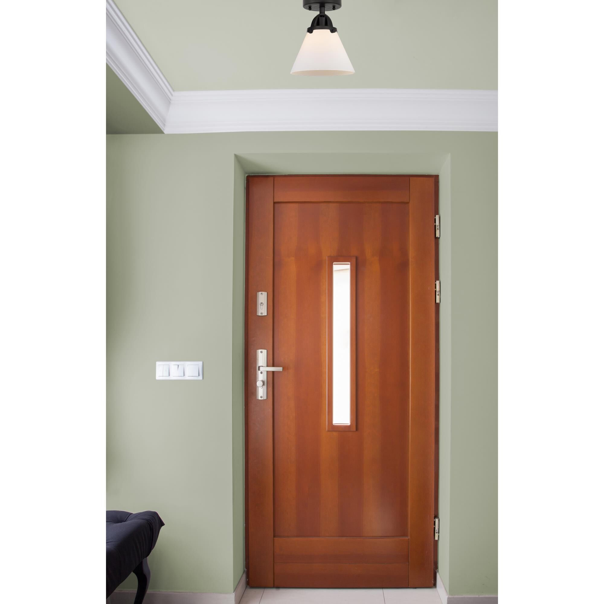 Bruno Marashlian Cone 7 Inch 1 Light Semi Flush Mount by Innovations Lighting