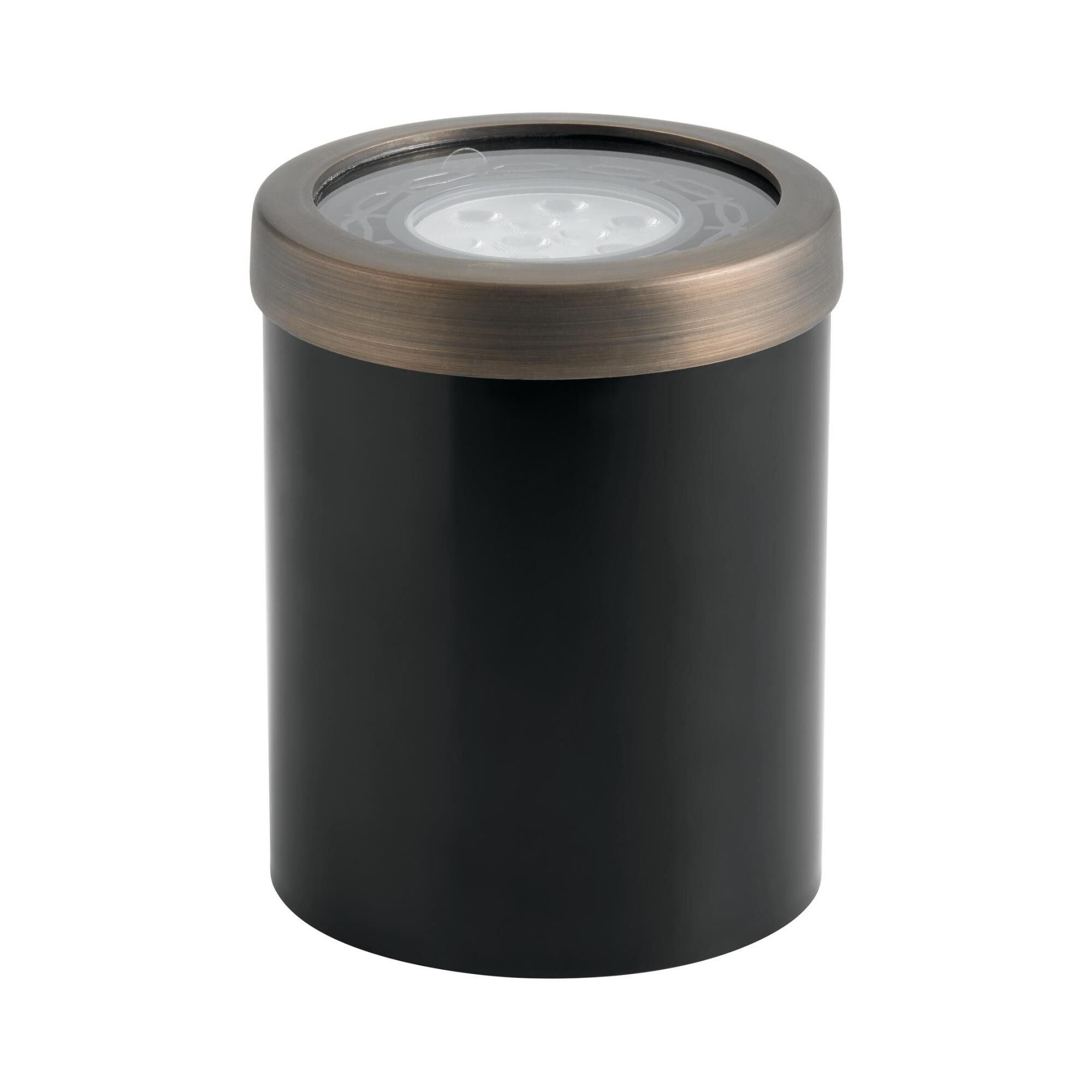 Shown in Centennial Brass finish and Clear Tempered Soda Lime glass