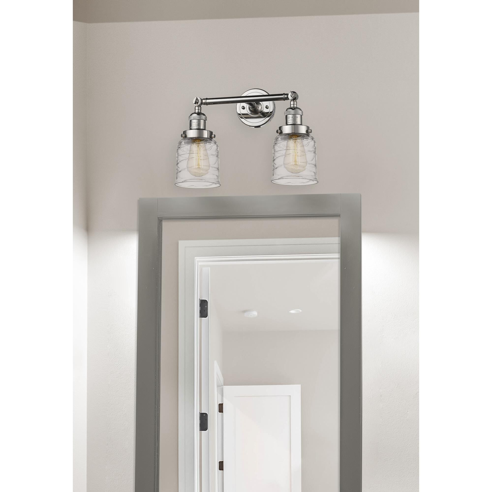 Bruno Marashlian Small Bell 16 Inch 2 Light Bath Vanity Light by Innovations Lighting