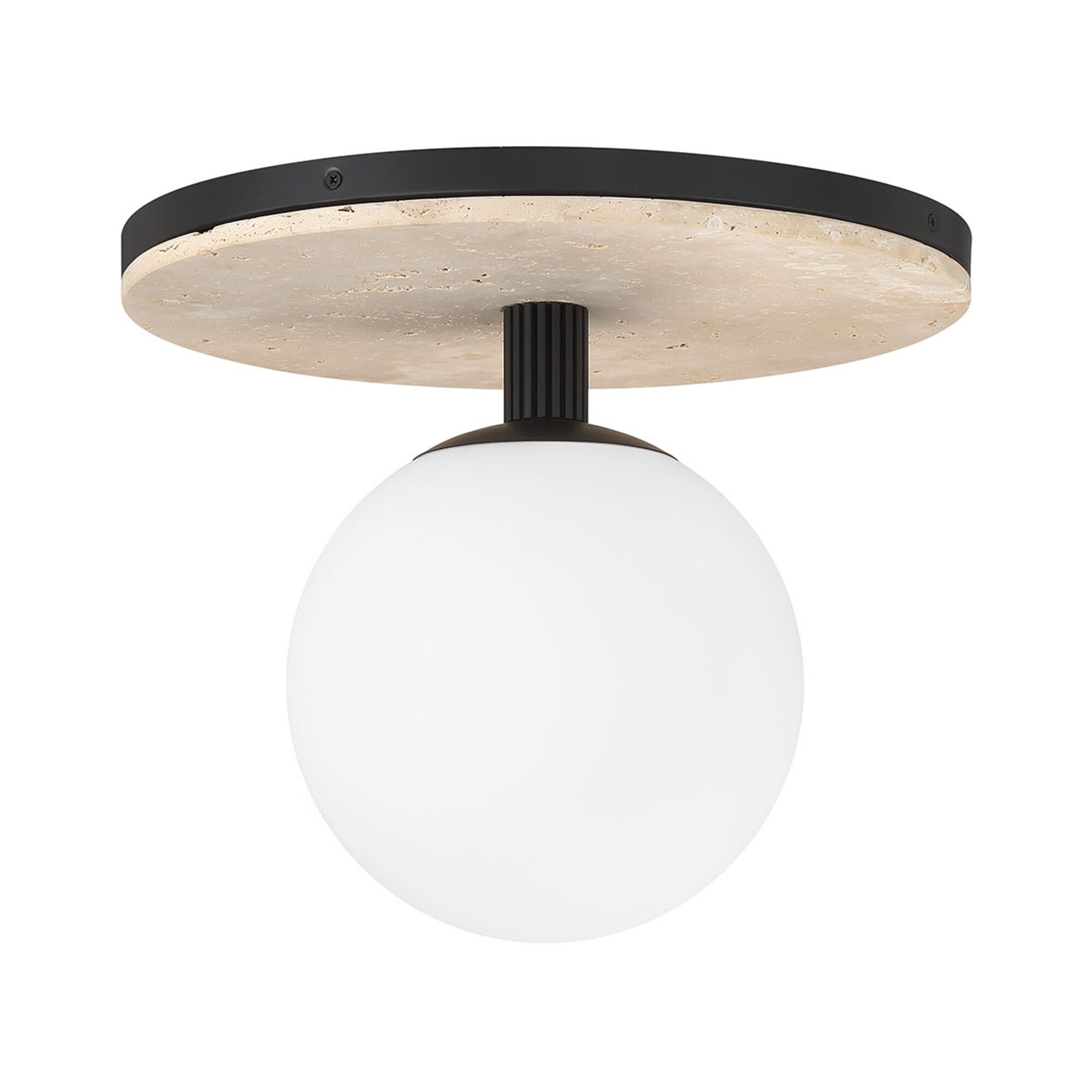 Shown in Matte Black finish and Opal Etched glass